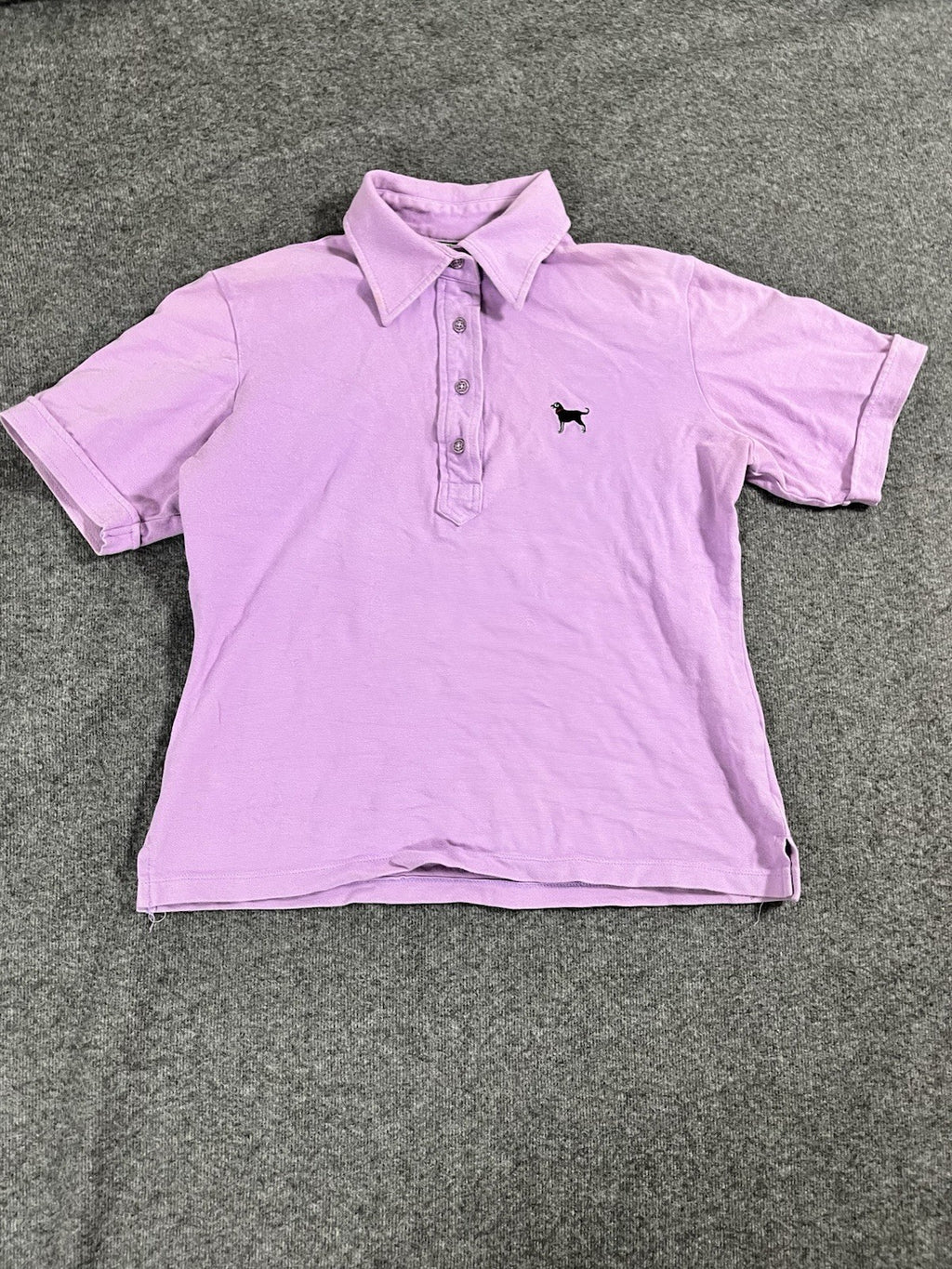 Women's The Black Dog Brand Pink Golf Polo Shirt Sz S