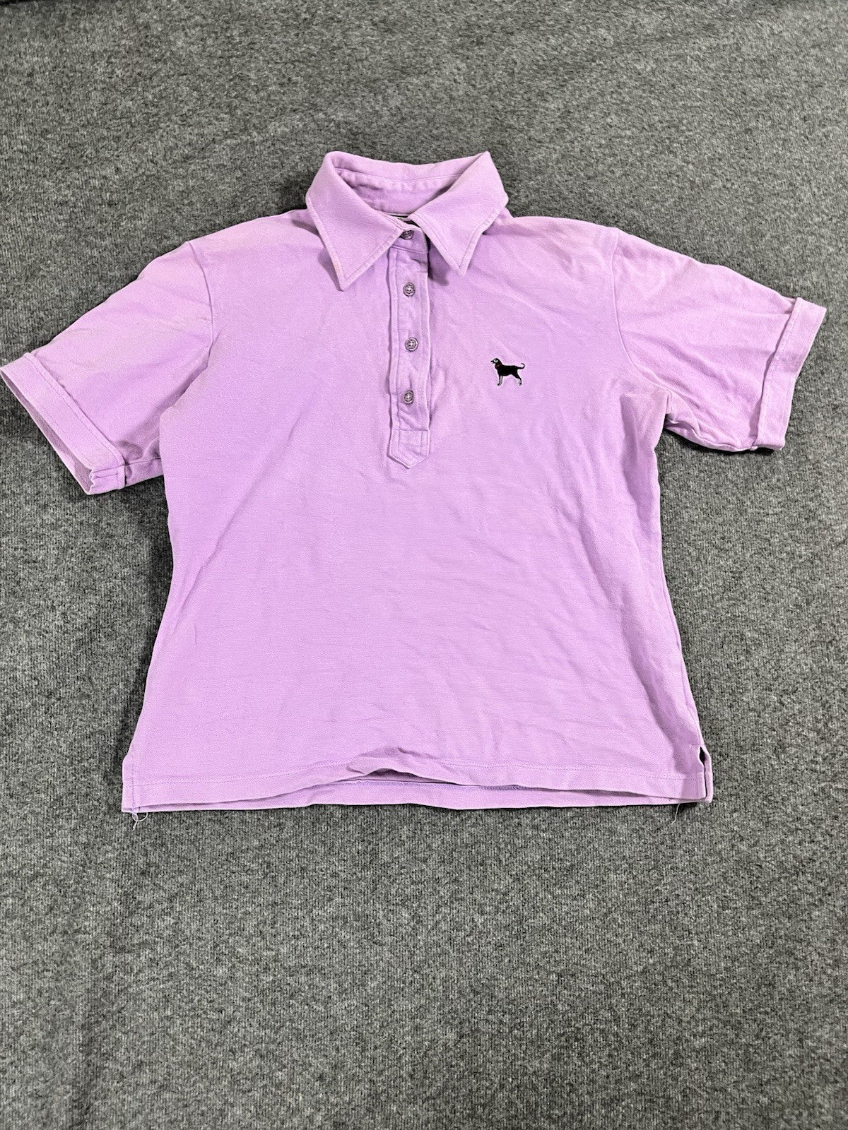 Women's The Black Dog Brand Pink Golf Polo Shirt Sz S