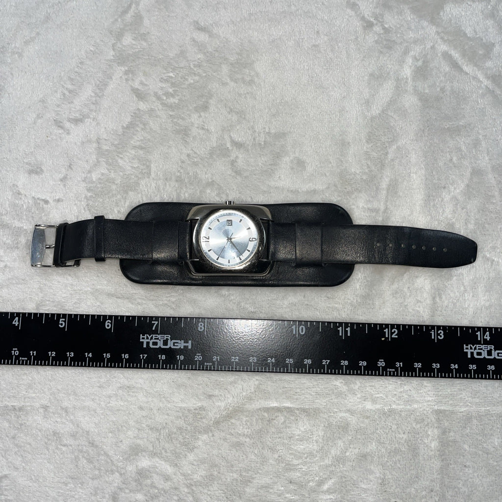 Wilson’s leather vintage black/silver genuine leather adjustable watch