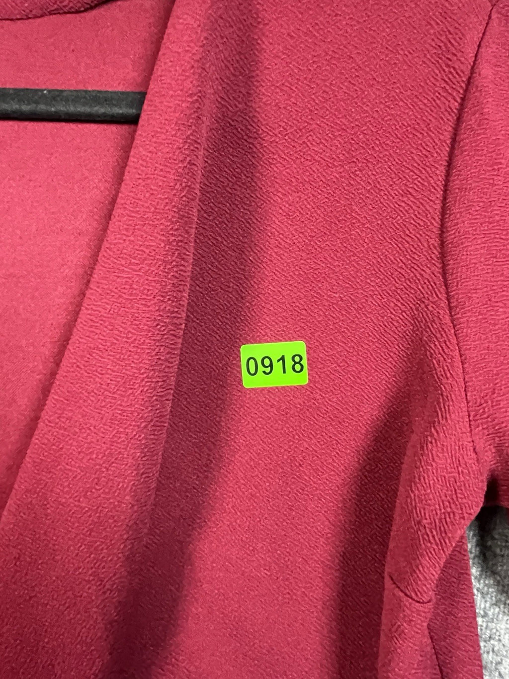 Boohoo Plus Waterfall Longline Cardigan in a dark red color M/L 