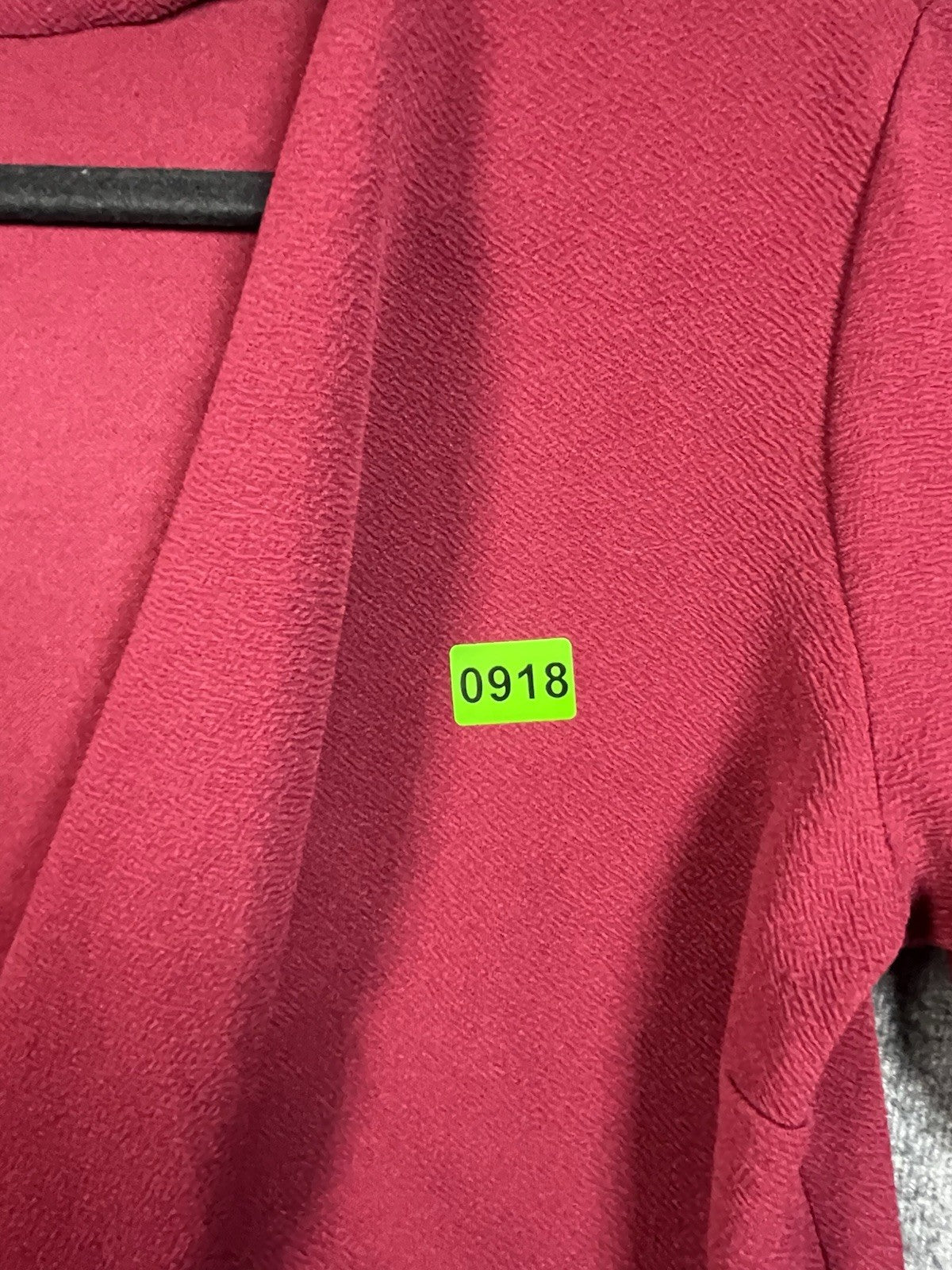 Boohoo Plus Waterfall Longline Cardigan in a dark red color M/L 