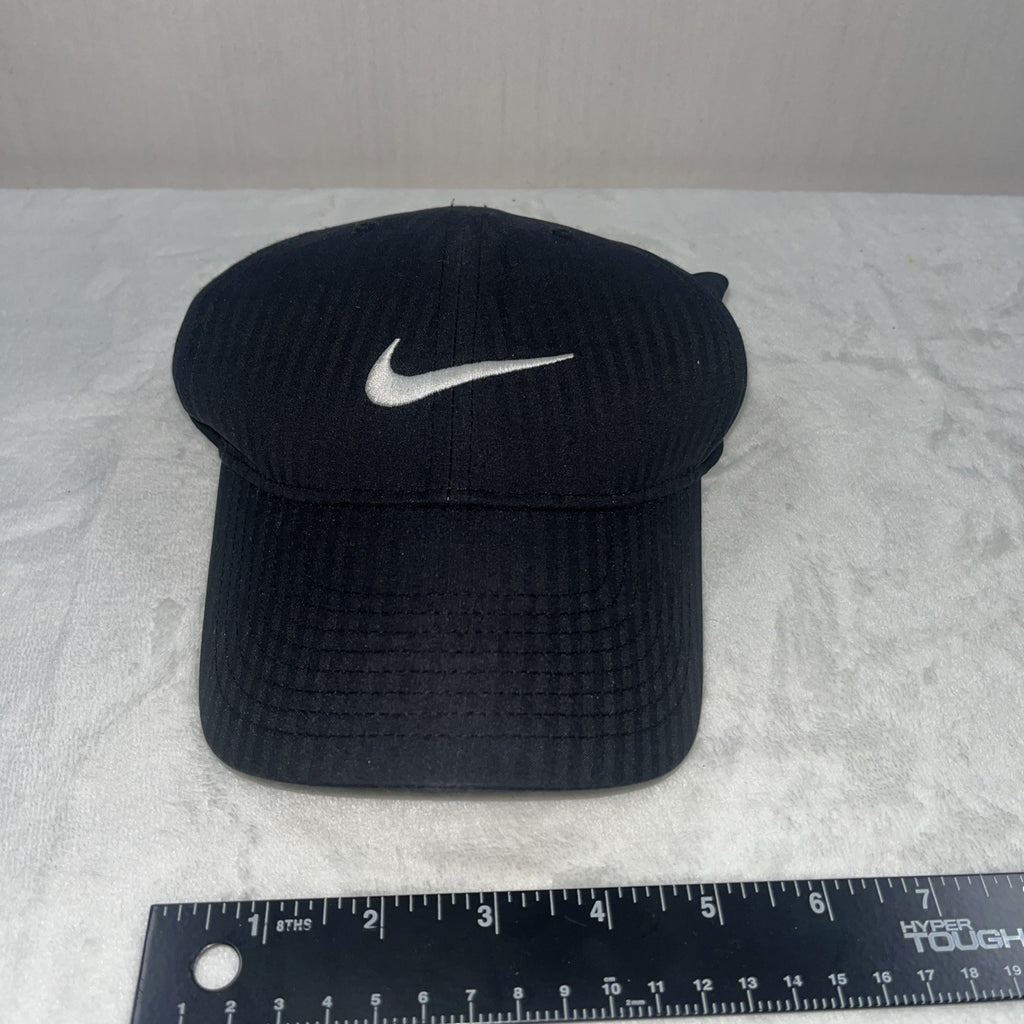 nike golf adjustable strapback hat cap Black Men’s White Check 