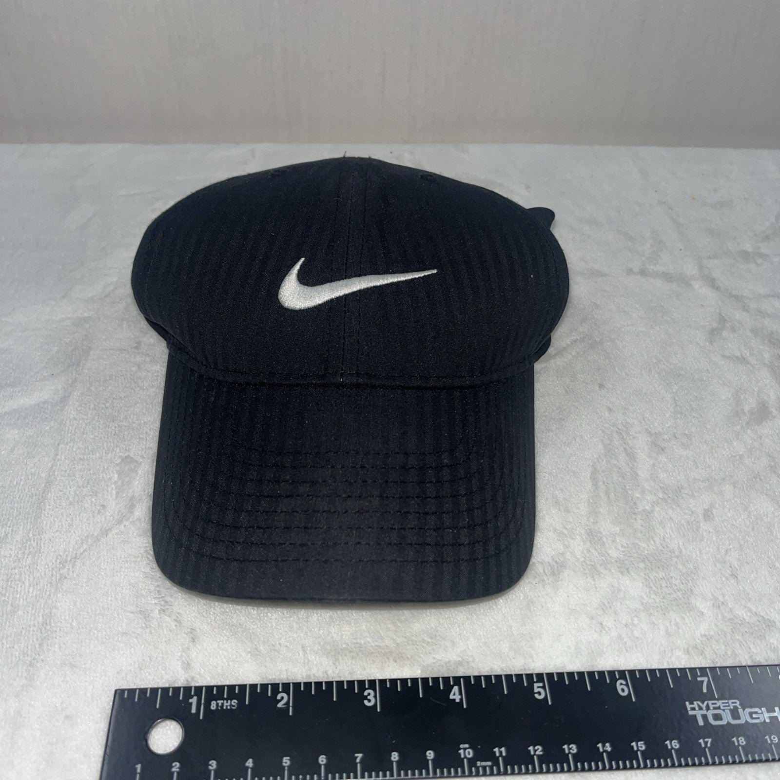 nike golf adjustable strapback hat cap Black Men’s White Check 
