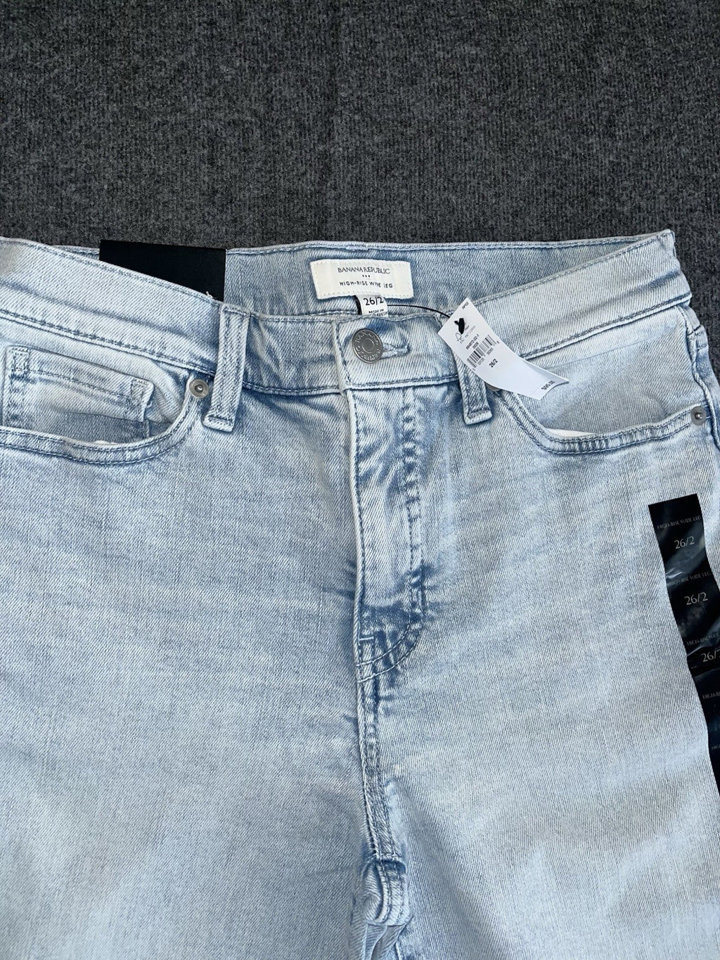 Banana Republic High-Rise Wide Leg Jeans Women’s 26/2 Stone Washed NWTs