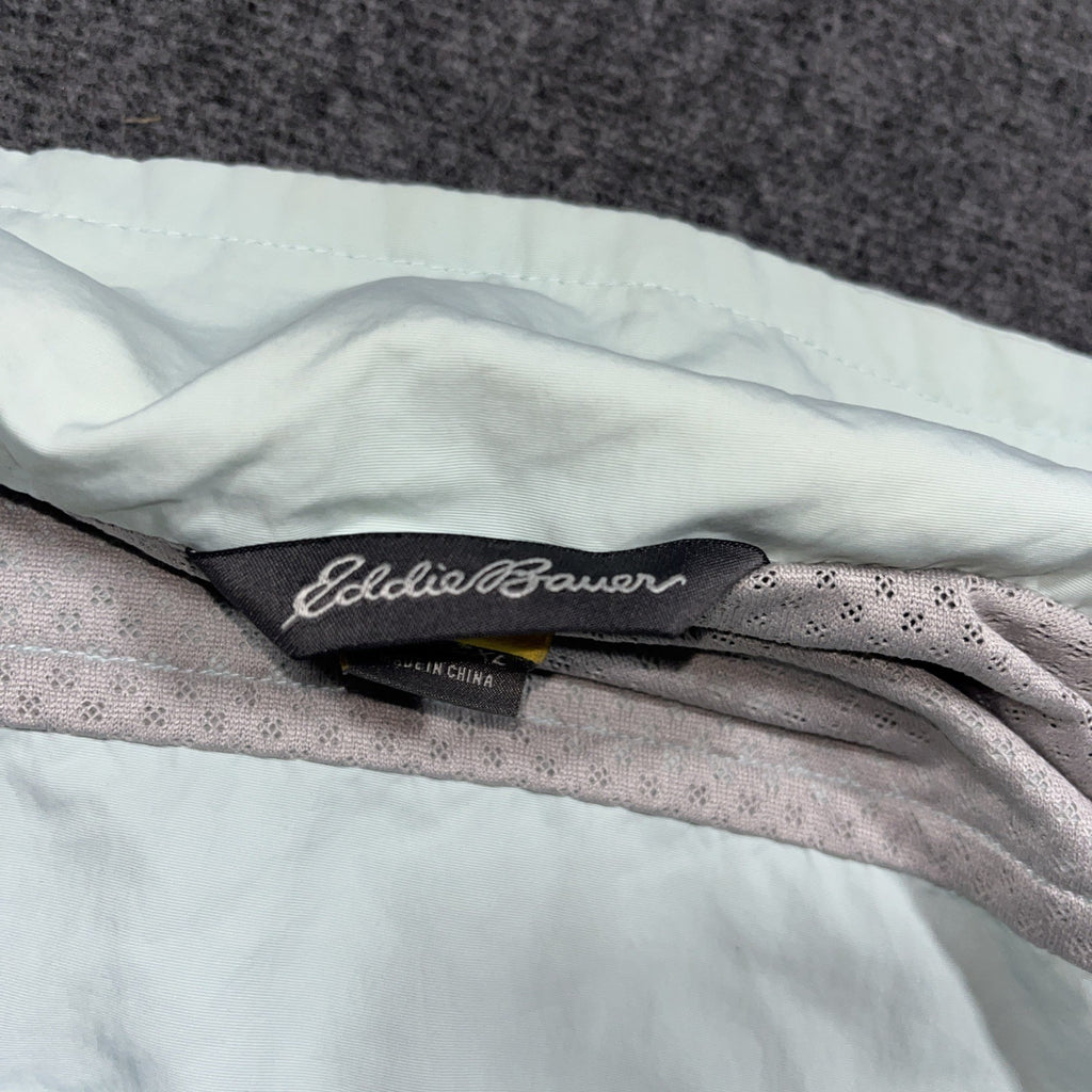 Eddie Bauer Travex Jacket Womens Seafoam Green  2XL Full Zip Windbreaker Coat