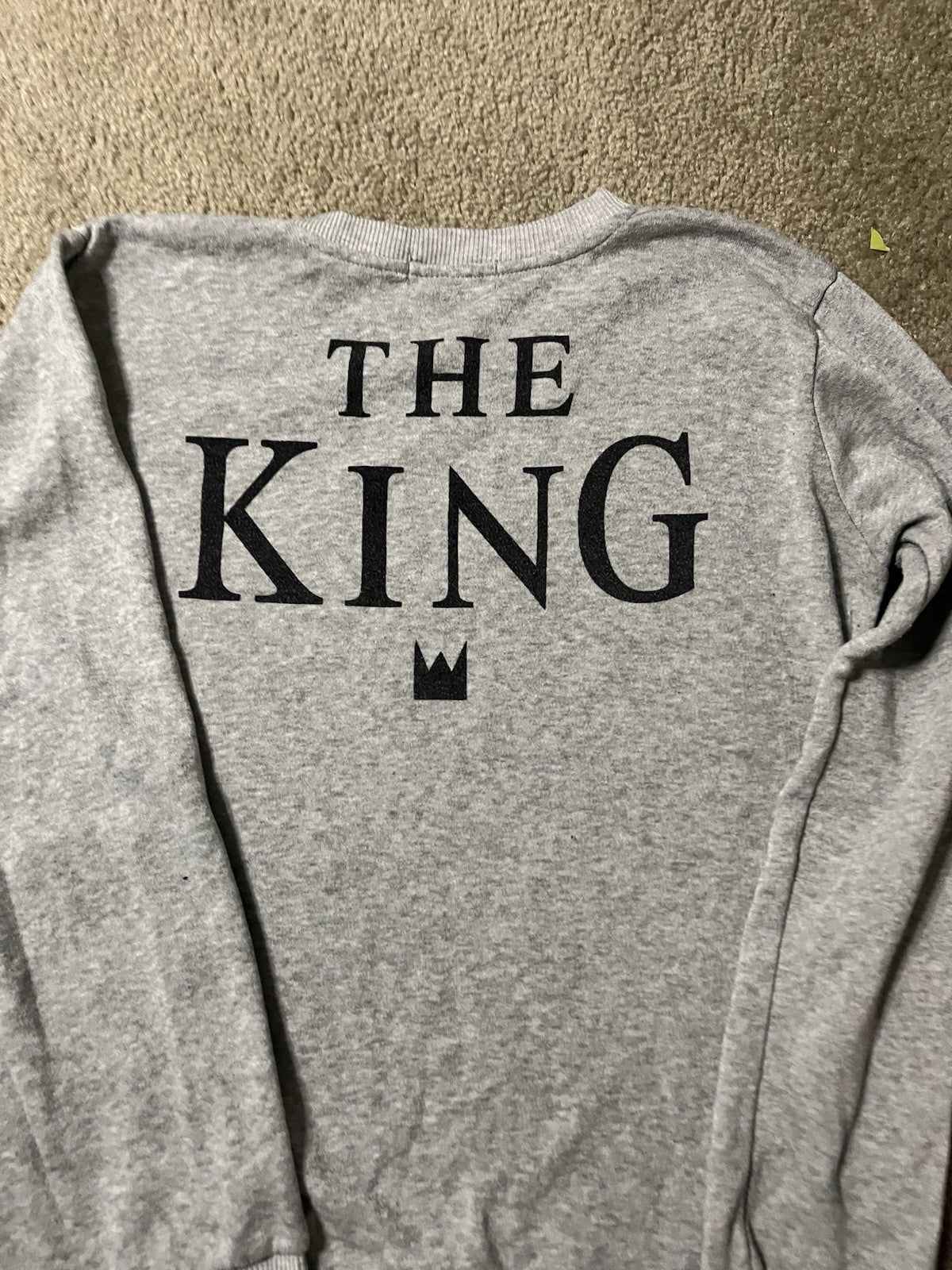 The King Sweat Shirt Gray XL Unisex