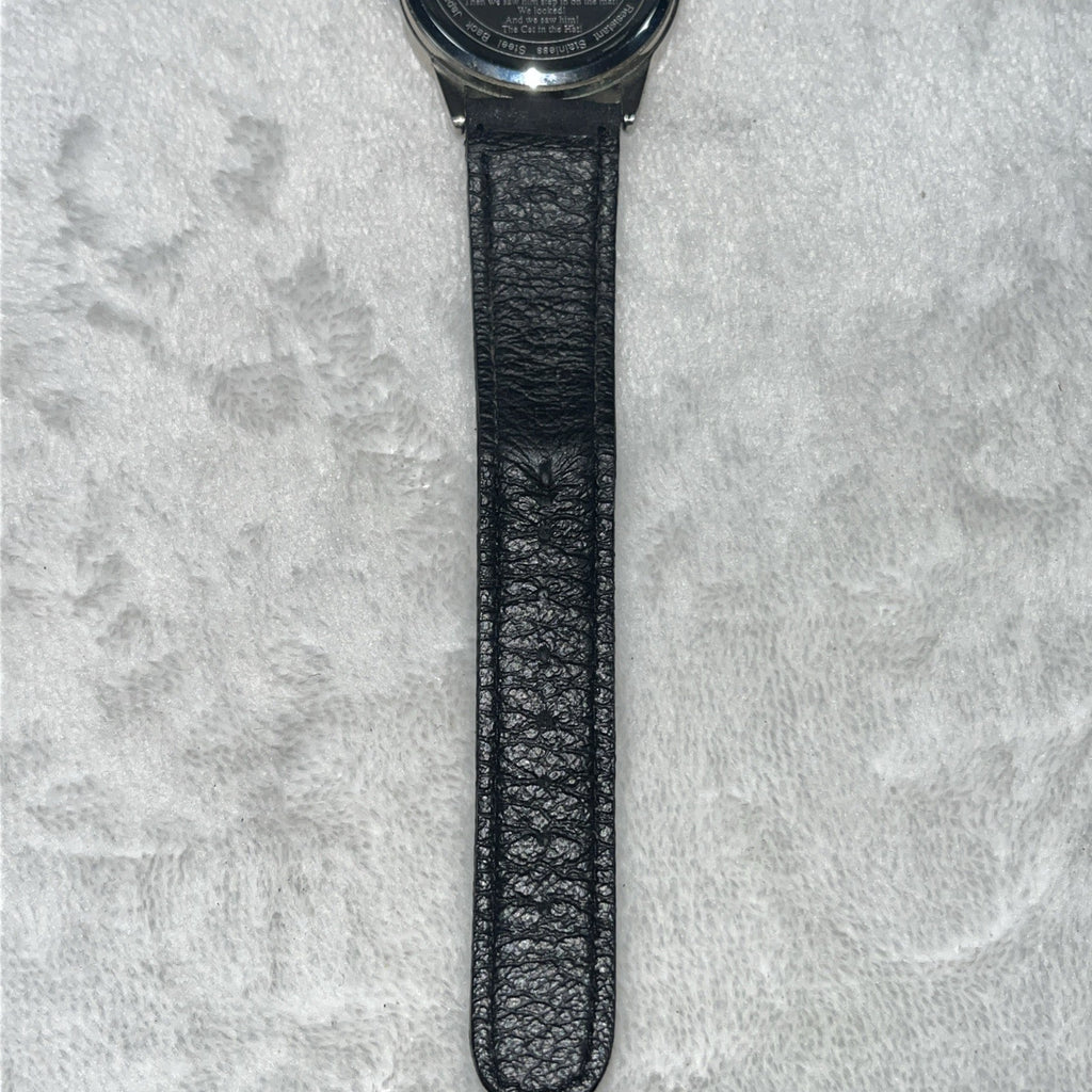 The Cat In The Hat Dr. Suess Watch Leather Stainless Steel 1997 Water Resistant 