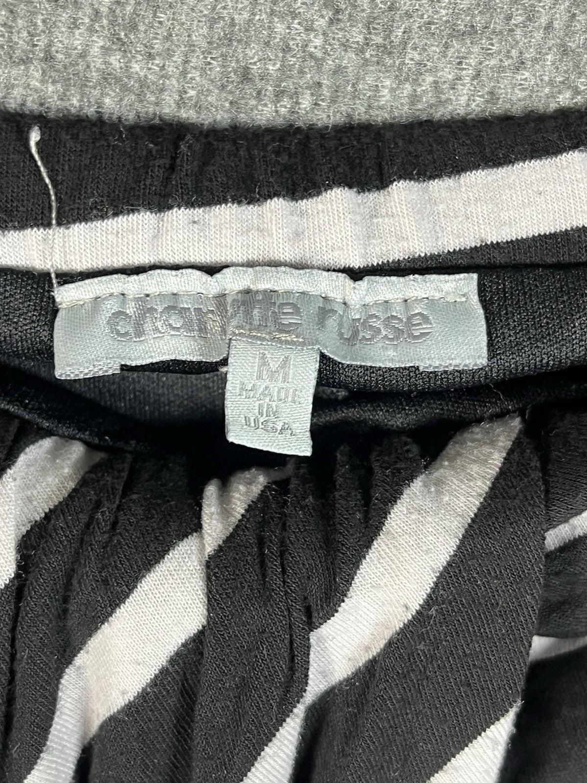 Charlotte Russe black and white knotted asymmetrical skirt Medium Women’s 