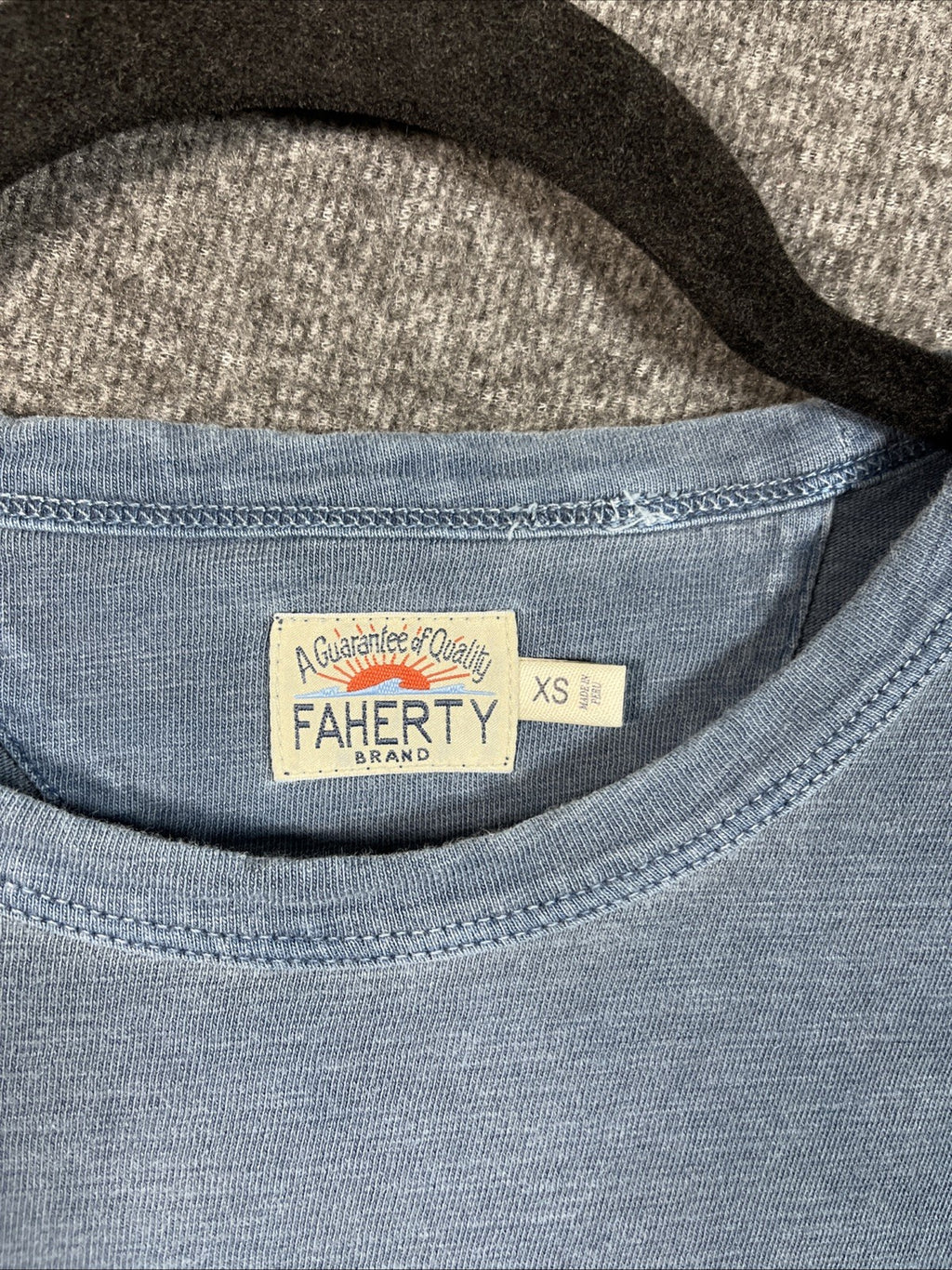 Faherty Brand Sunwashed Pocket T-Shirt Short Sleeve Cotton XS 