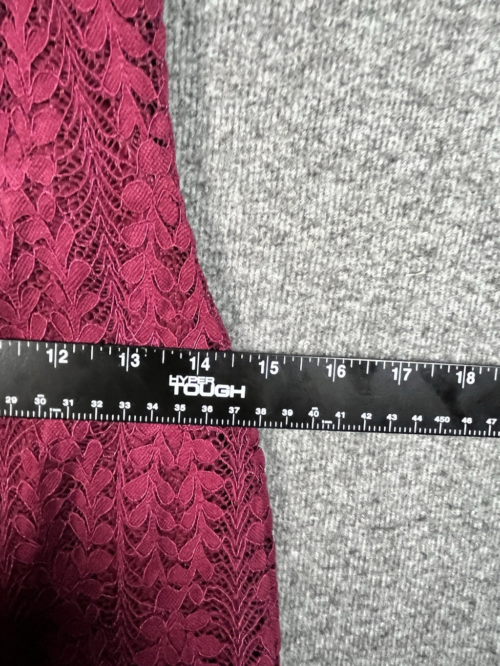 Fashion Nova long-sleeve, off-the-shoulder, magenta lace mini dress Medium 