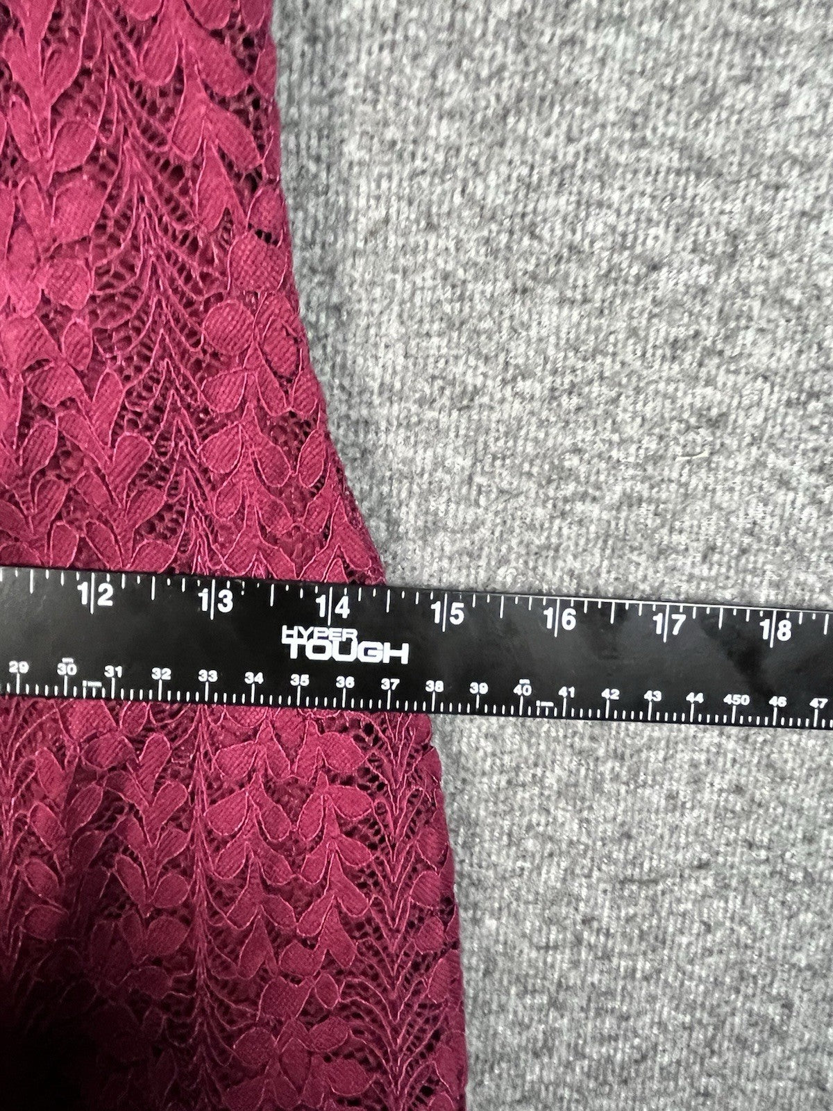 Fashion Nova long-sleeve, off-the-shoulder, magenta lace mini dress Medium 