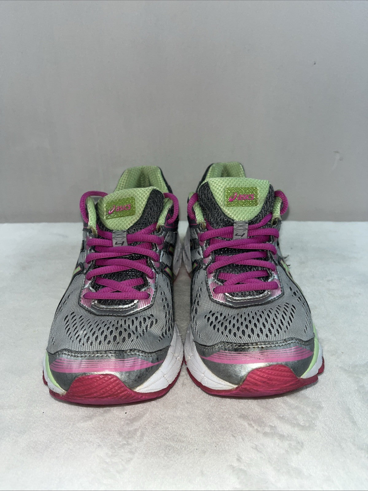 Size 7 - ASICS GT 1000 4 Silver Pistachio Pink W