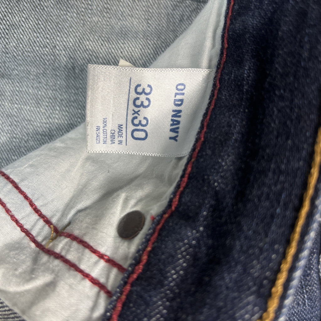 Old Navy boot cut blue denim jeans authentic original button fly men’s 33×30