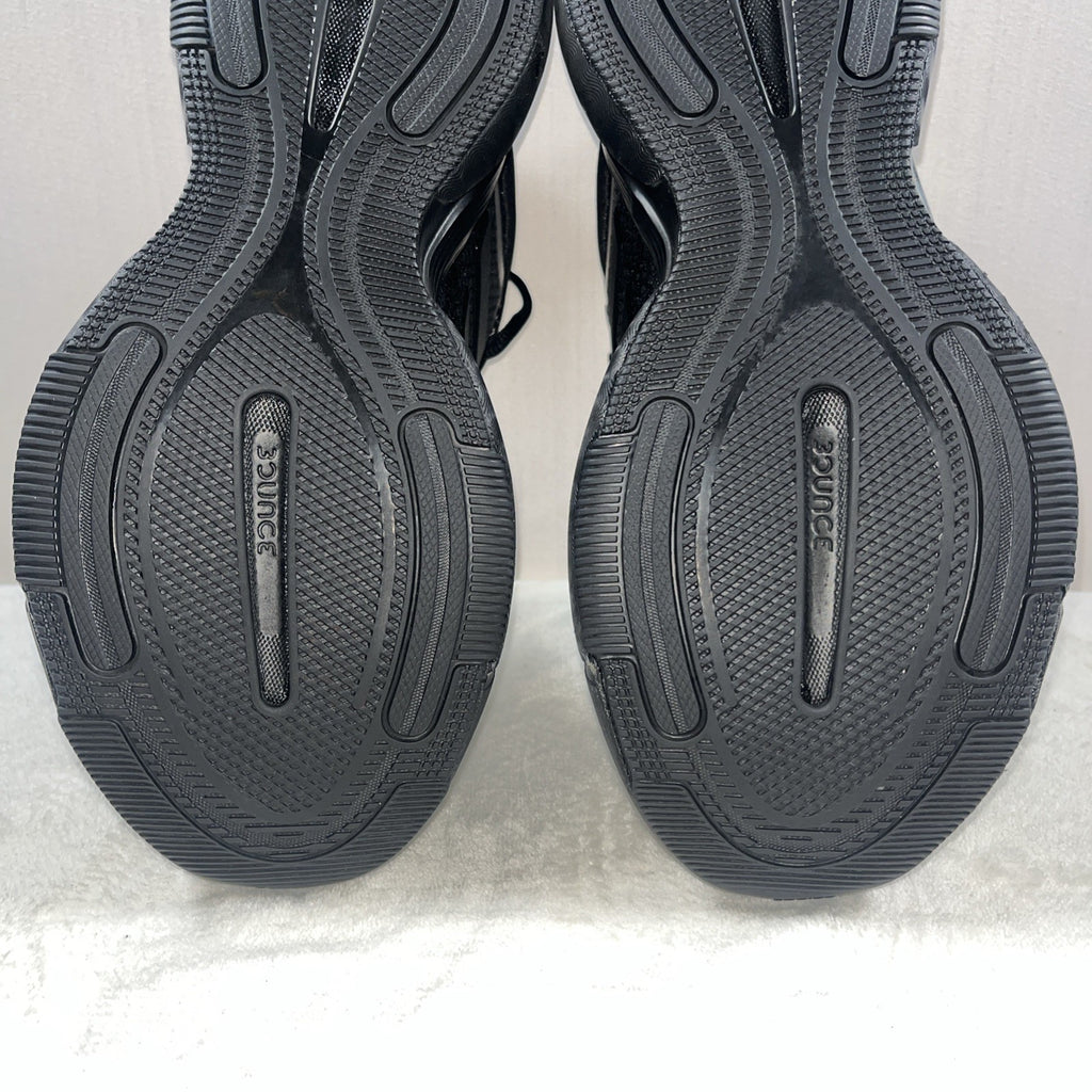 Adidas Bounce Shoes Women Black Athletic Sneakers Size 8 