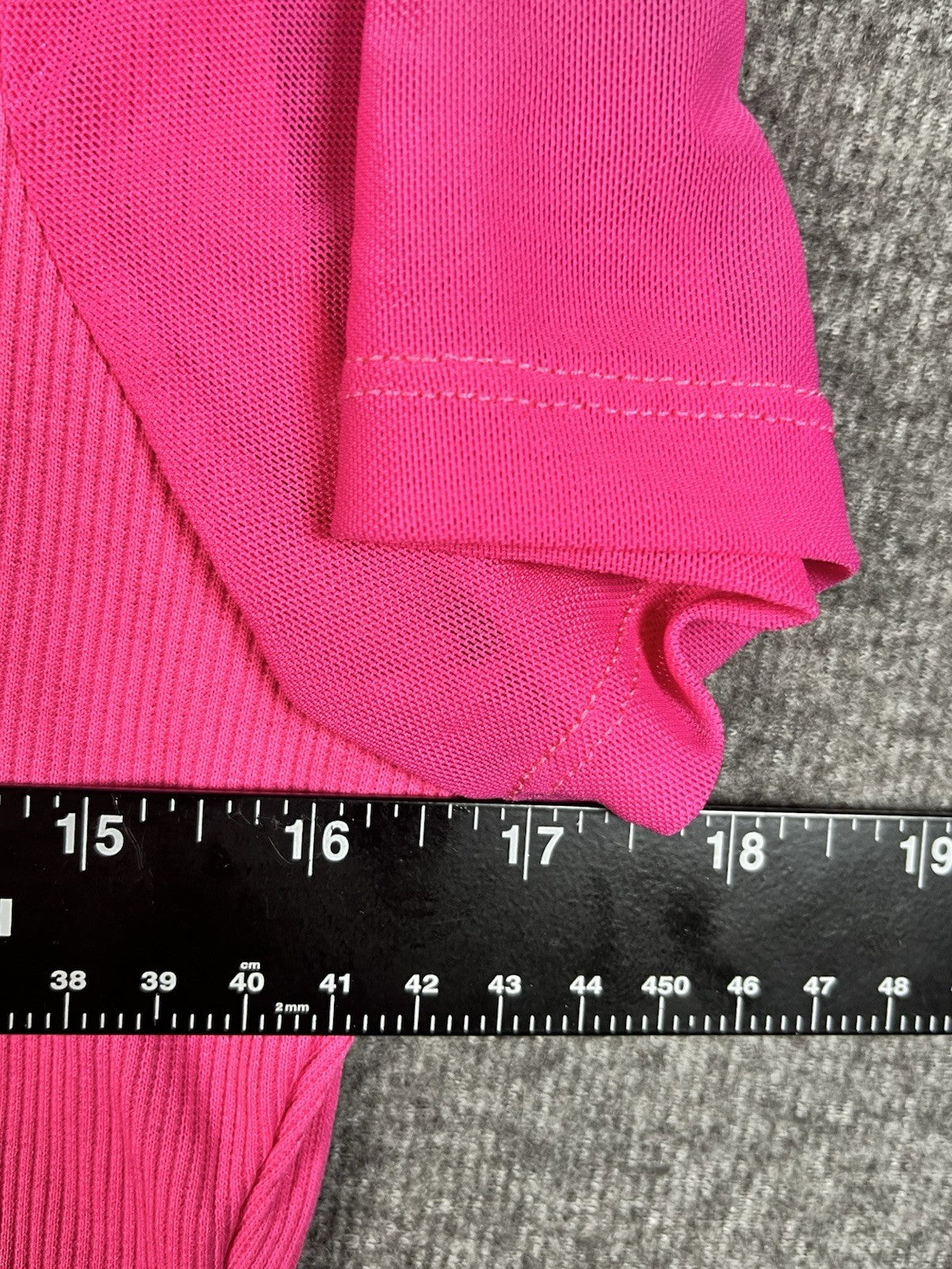 SHEIN Women’s Blouse Short Sleeve Pink Large Pull On Pockets Zipper