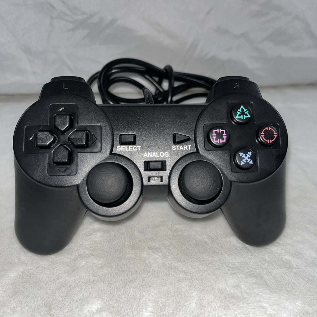 NEXiLUX PS2 Controller Compatible with Sony Playstation 2 & Ps1 / Psone, Black