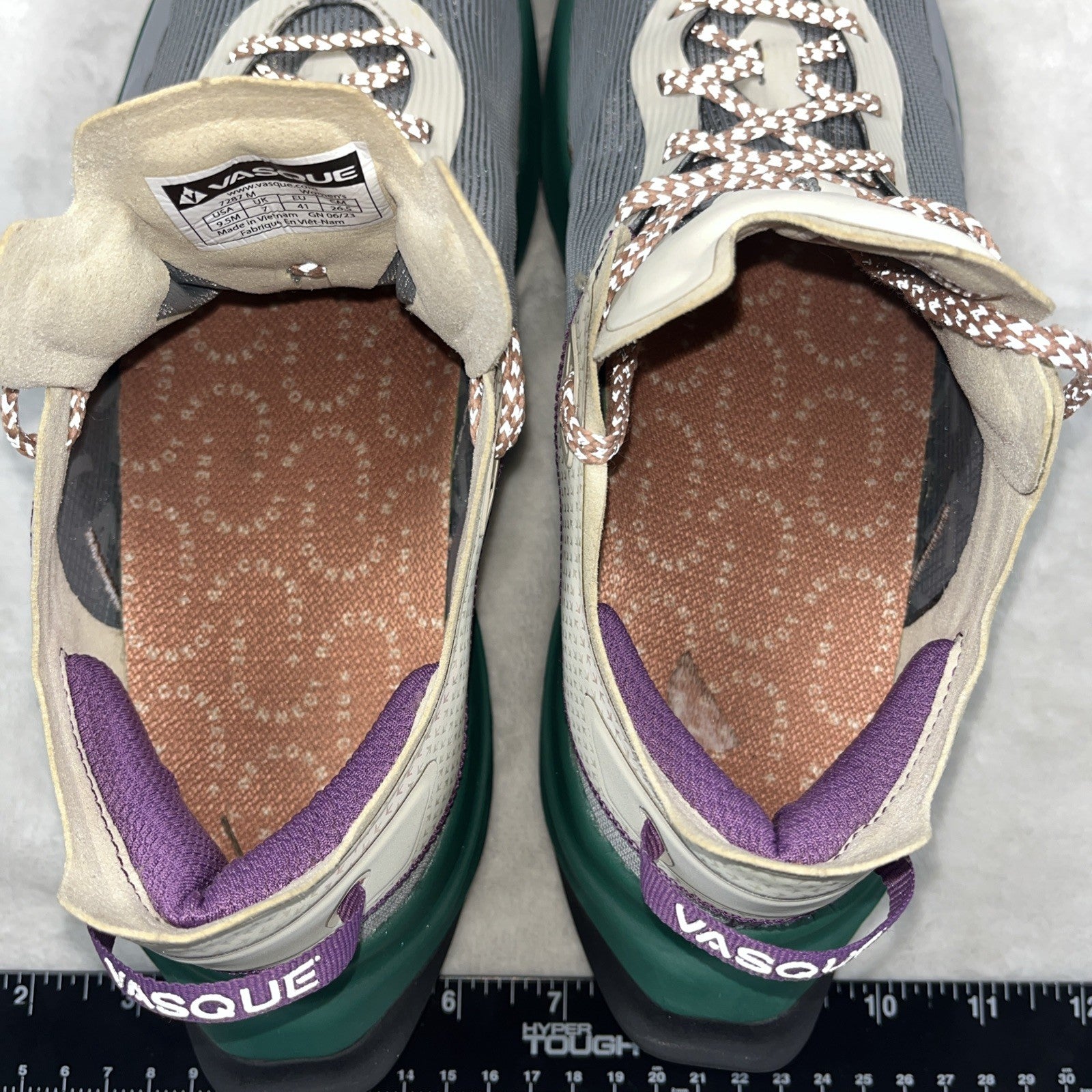 Vasque Connect Here Low Trail  Hiking Running Shoes Women’s 9.5M Green Purple
