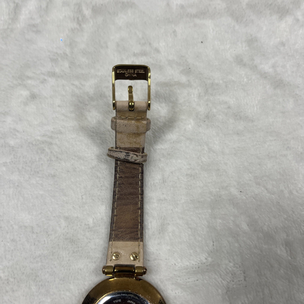 Disney Parks Minnie Mouse Leather Watch Stainless Steel Untested Women’s 