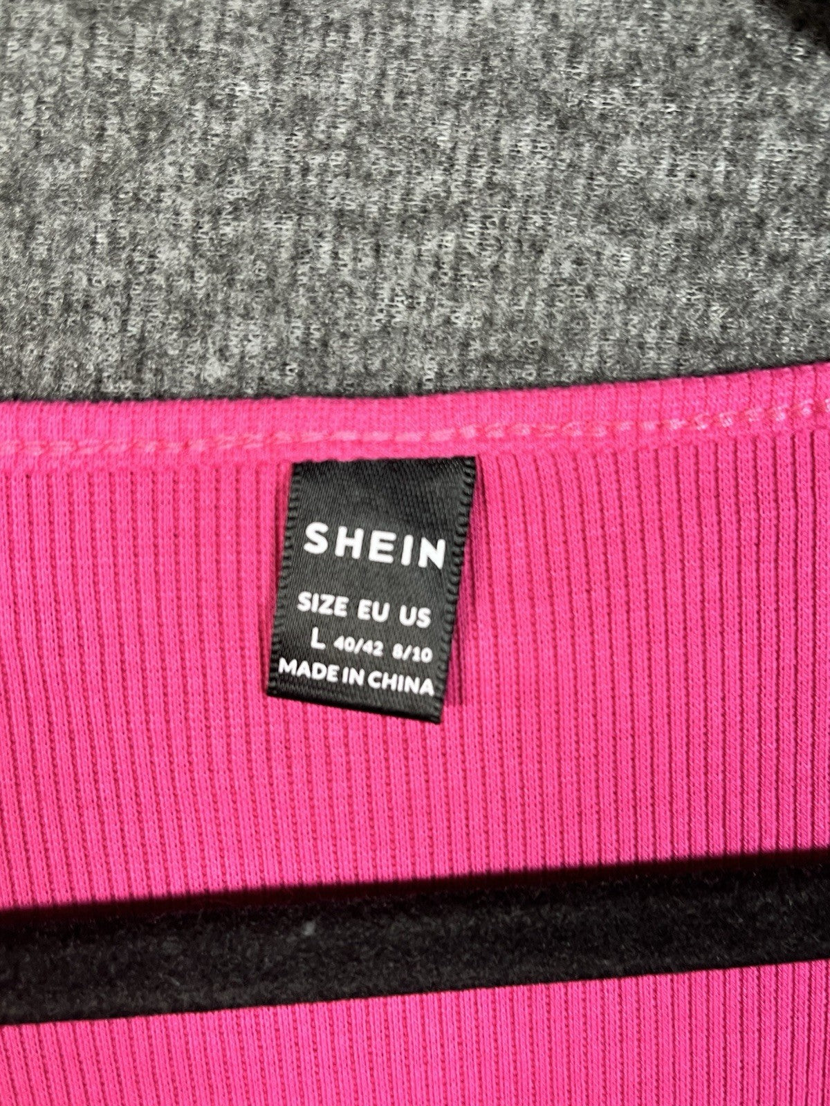 SHEIN Women’s Blouse Short Sleeve Pink Large Pull On Pockets Zipper