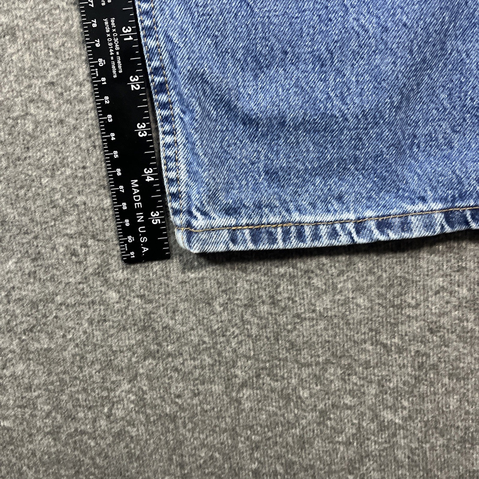 Levi Strauss Jeans Signature Blue Denim Men’s 34x36 Button Zip Fly