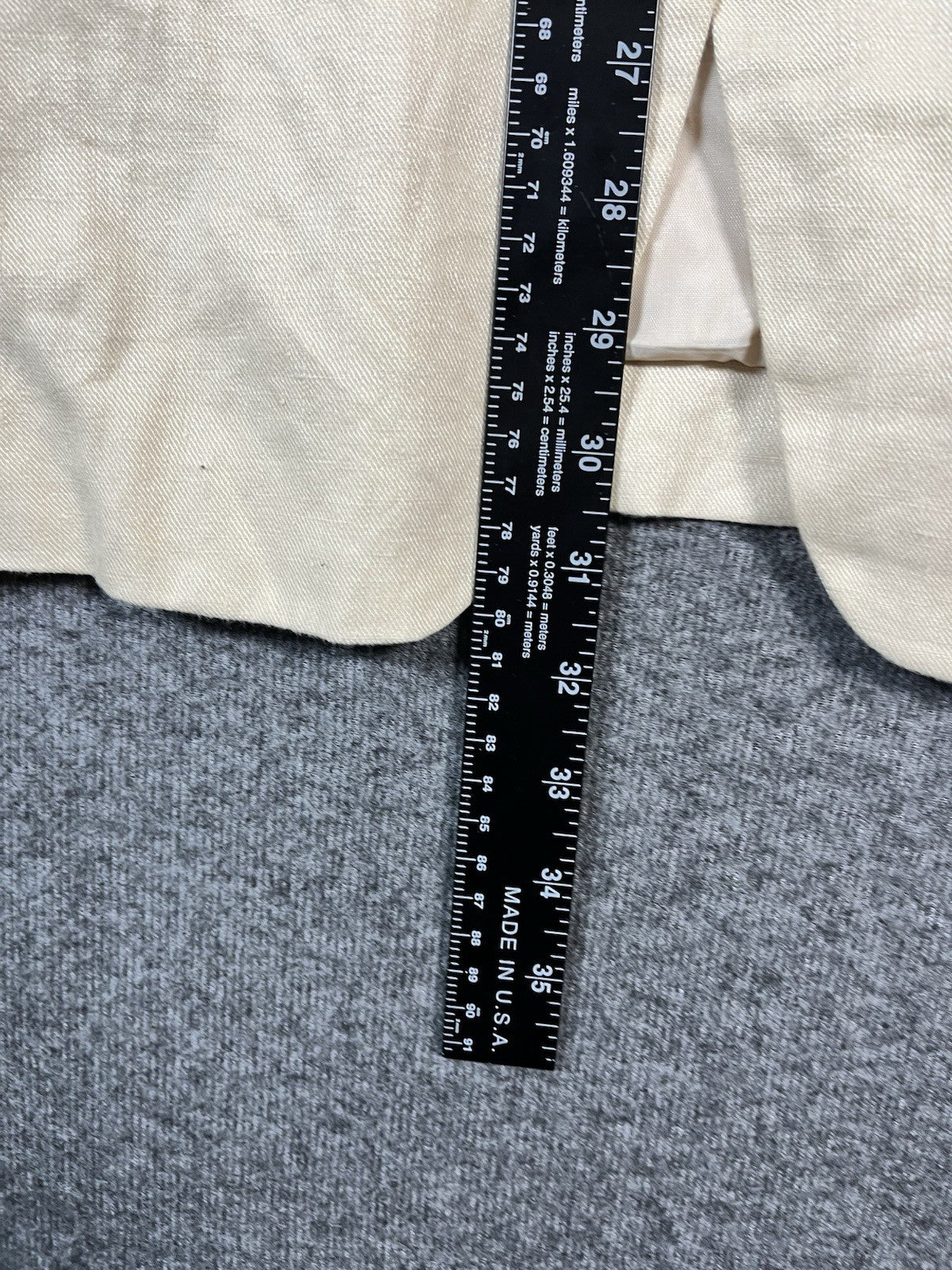 Calvin Klein Men’s Blazer Cream Size 15 2 Buttons 