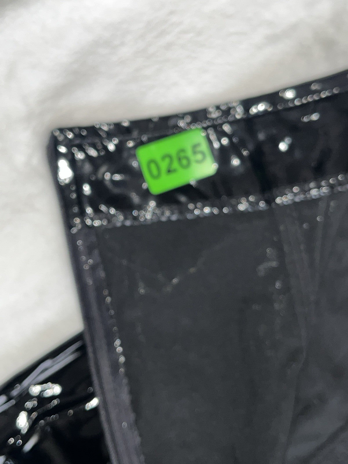 Black Patent Leather Corset Mini Skirt Women’s Medium Zip Closure 