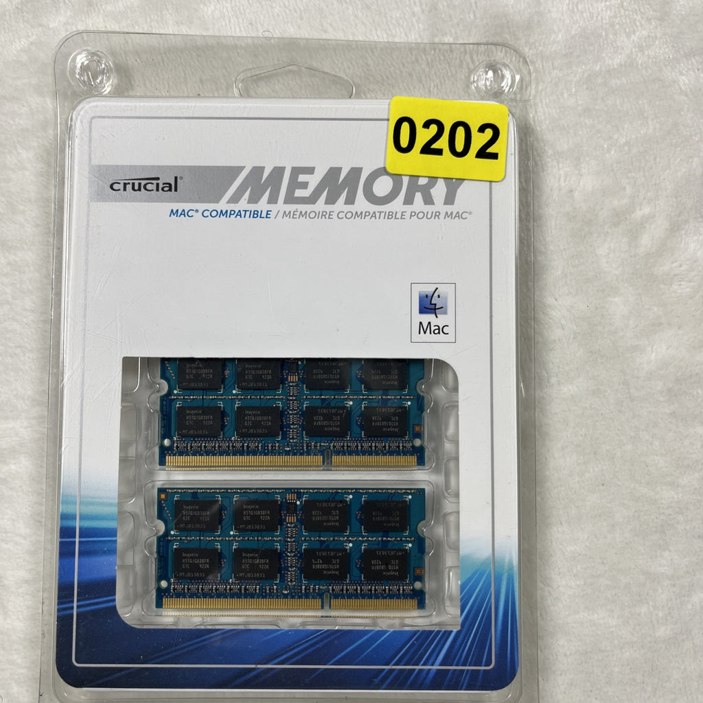 Crucial by Micron Apple Mac Compatible Memory 8 GB (4GB x 2) Kit NEW