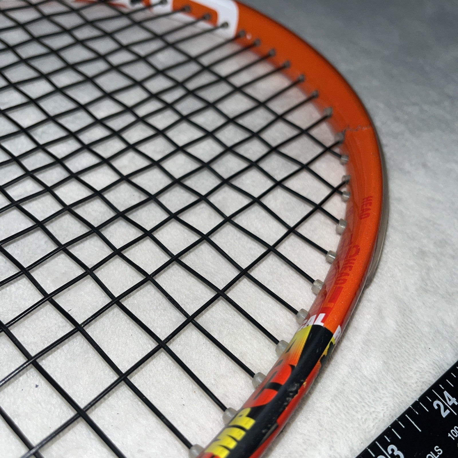 Head Radical Mp Graphene Tennis Racquet Orange Black Rubber Handle Lightweight 