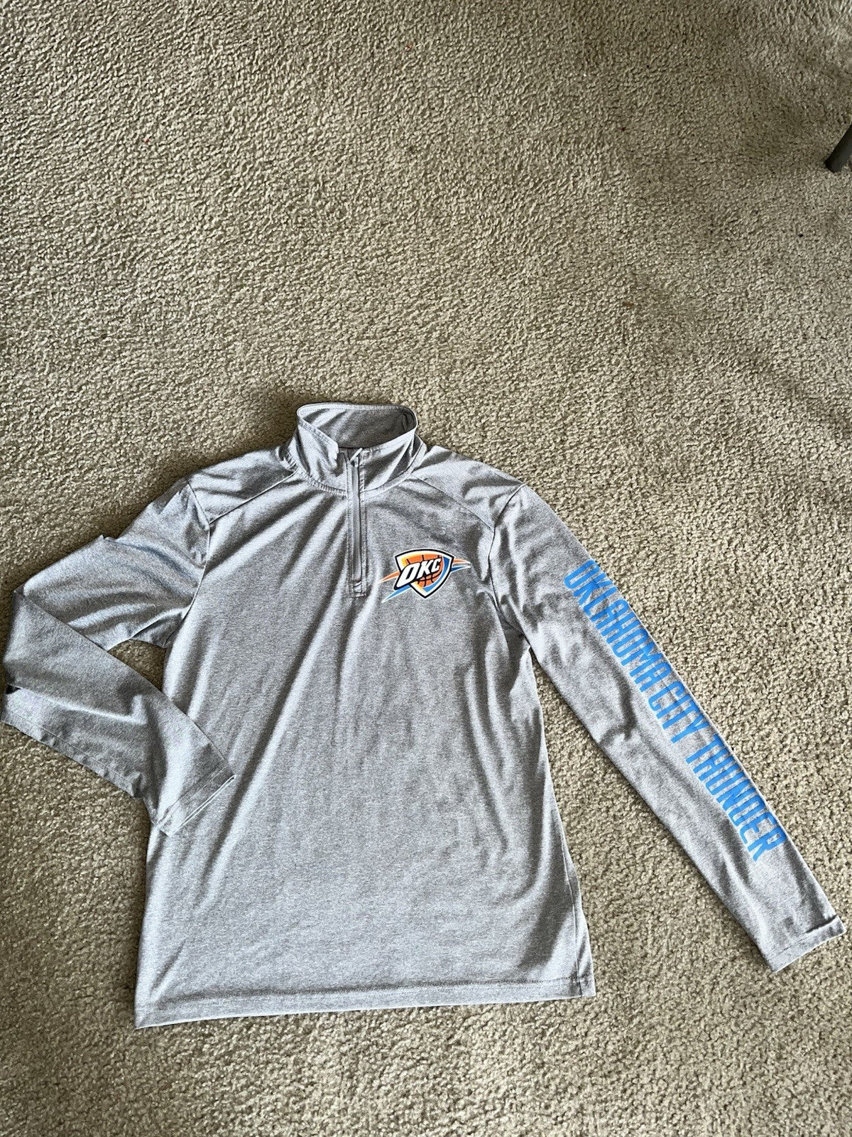 Small Dri Fit OKC Zip Up Turtle Neck