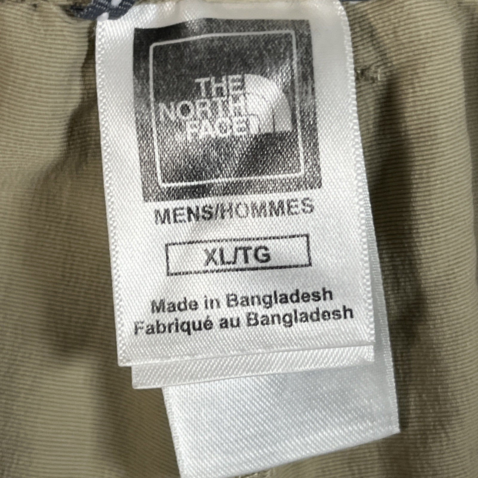 The North Face Tan Belted Nylon Convertible Hiking Cargo Pants/Short Men Size XL