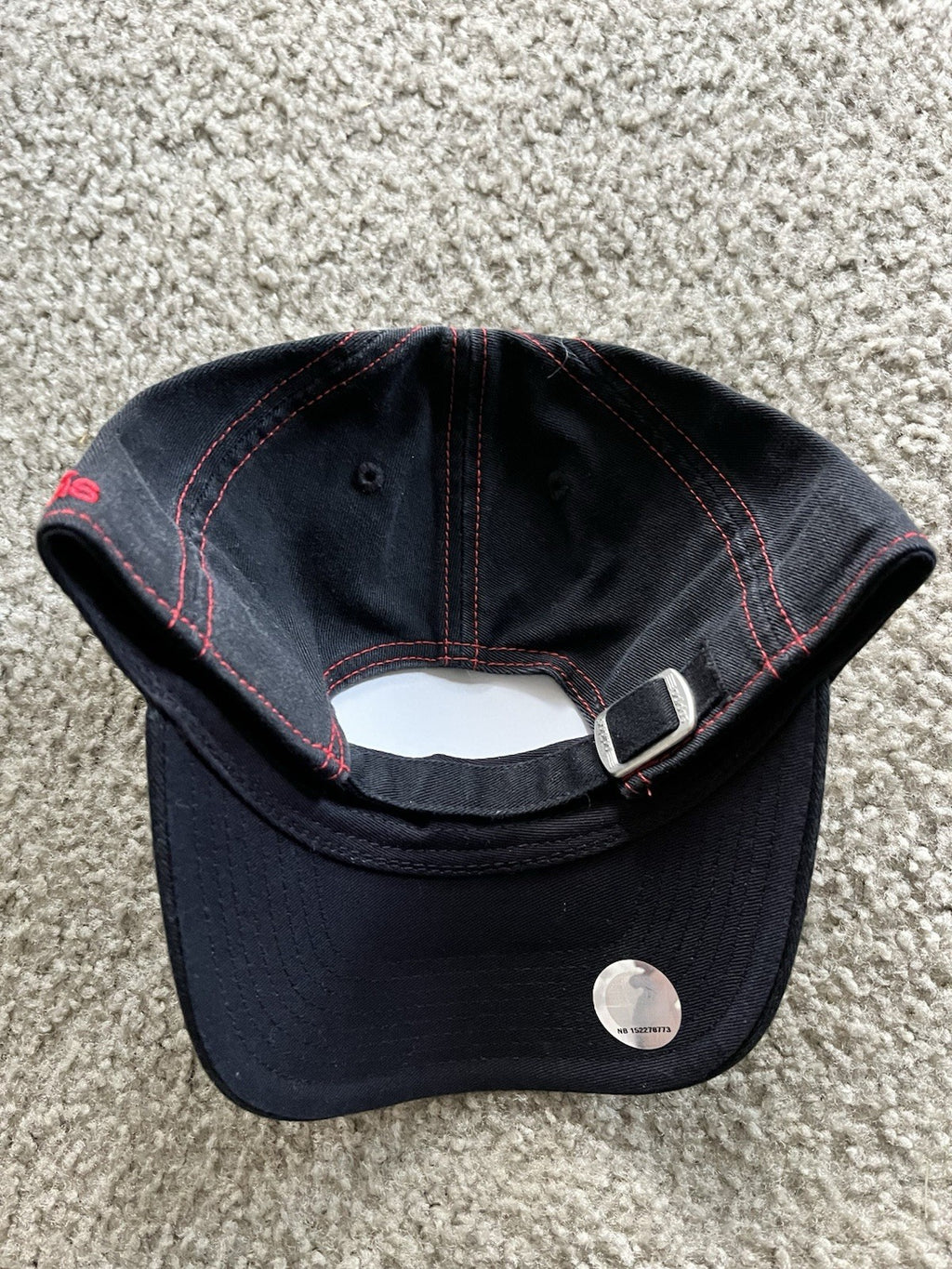 Adidas Chicago Bulls Baseball Cap Black And Red Ajustable Back