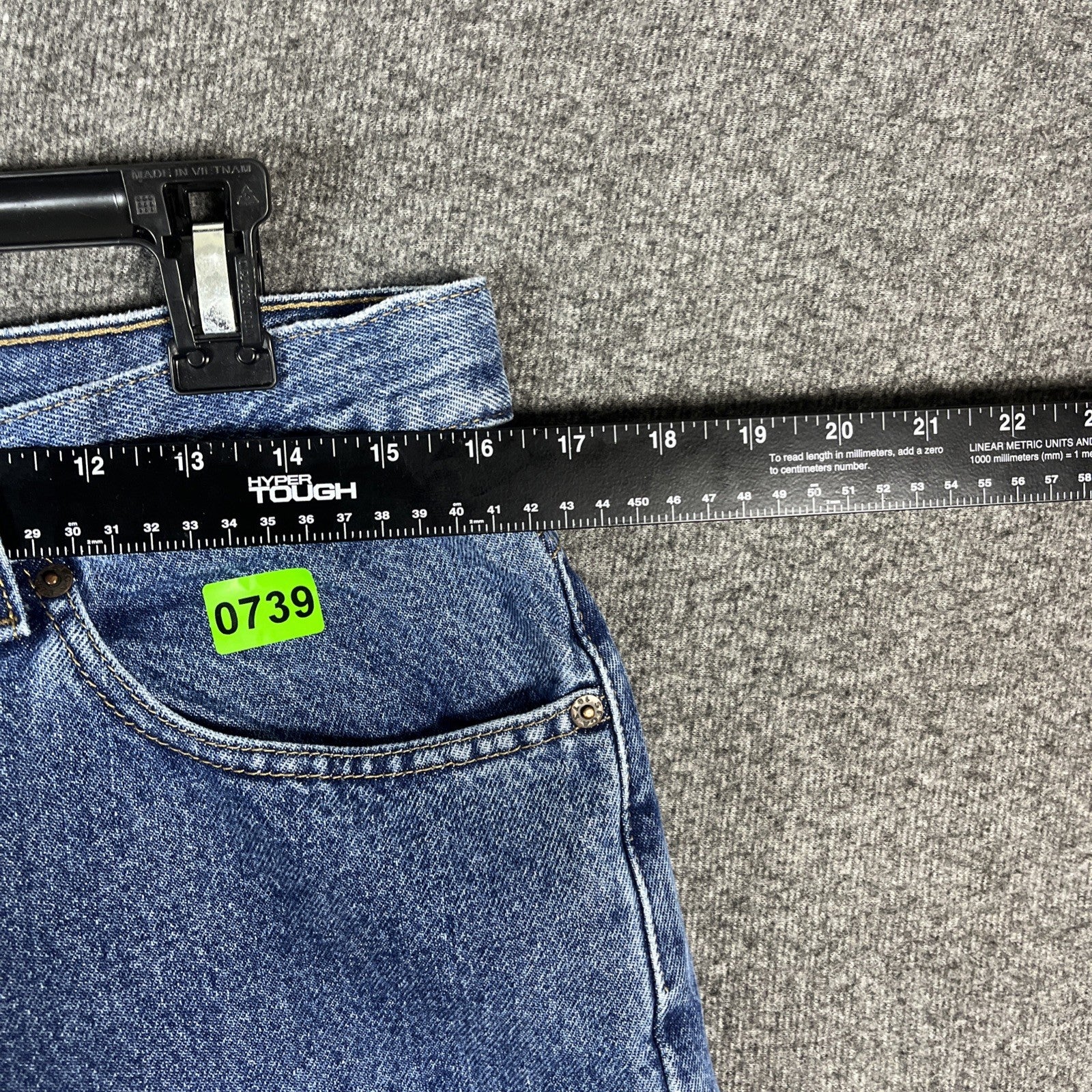 Levi Strauss Jeans Signature Blue Denim Men’s 34x36 Button Zip Fly