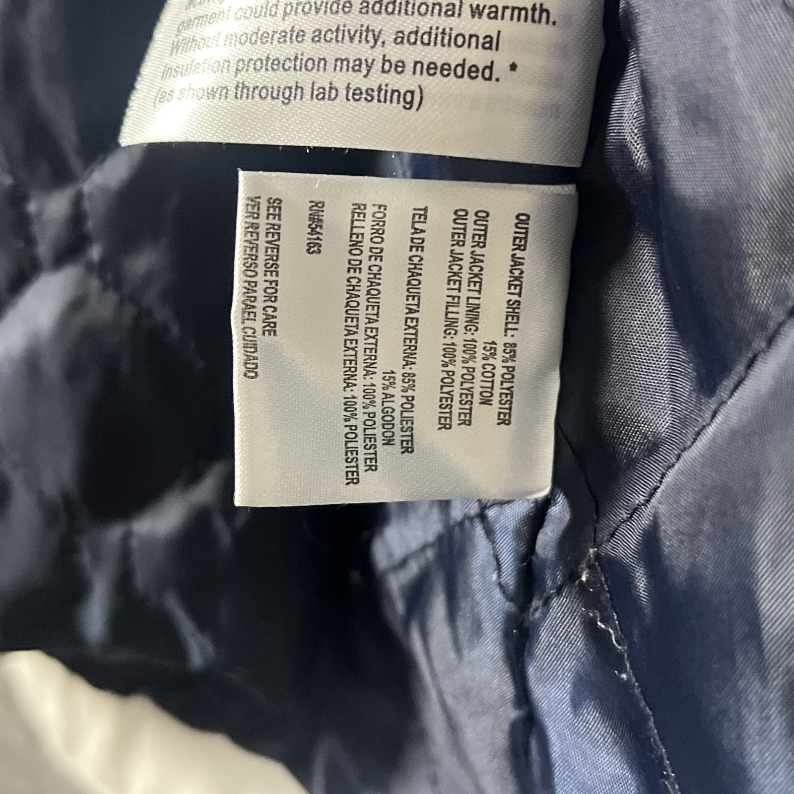 Tommy Hilfiger Women's 3-in-1 Jacket Removable Hoodie Navy/White