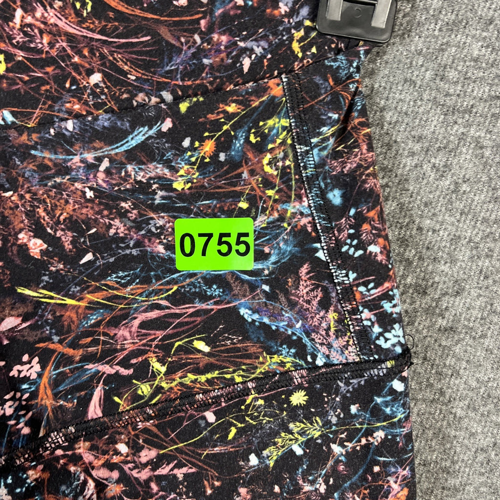 Women's Lululemon Yoga Leggings Size 6 Athletic Fitness Gym Purple Floral #346