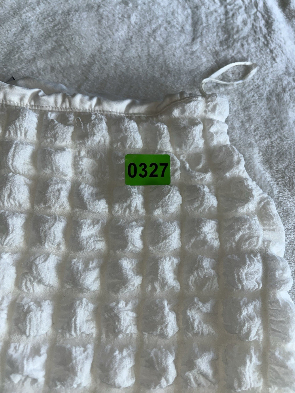 Fashion Nova Women’s  Waffle Print Skirt White M Mid Length 