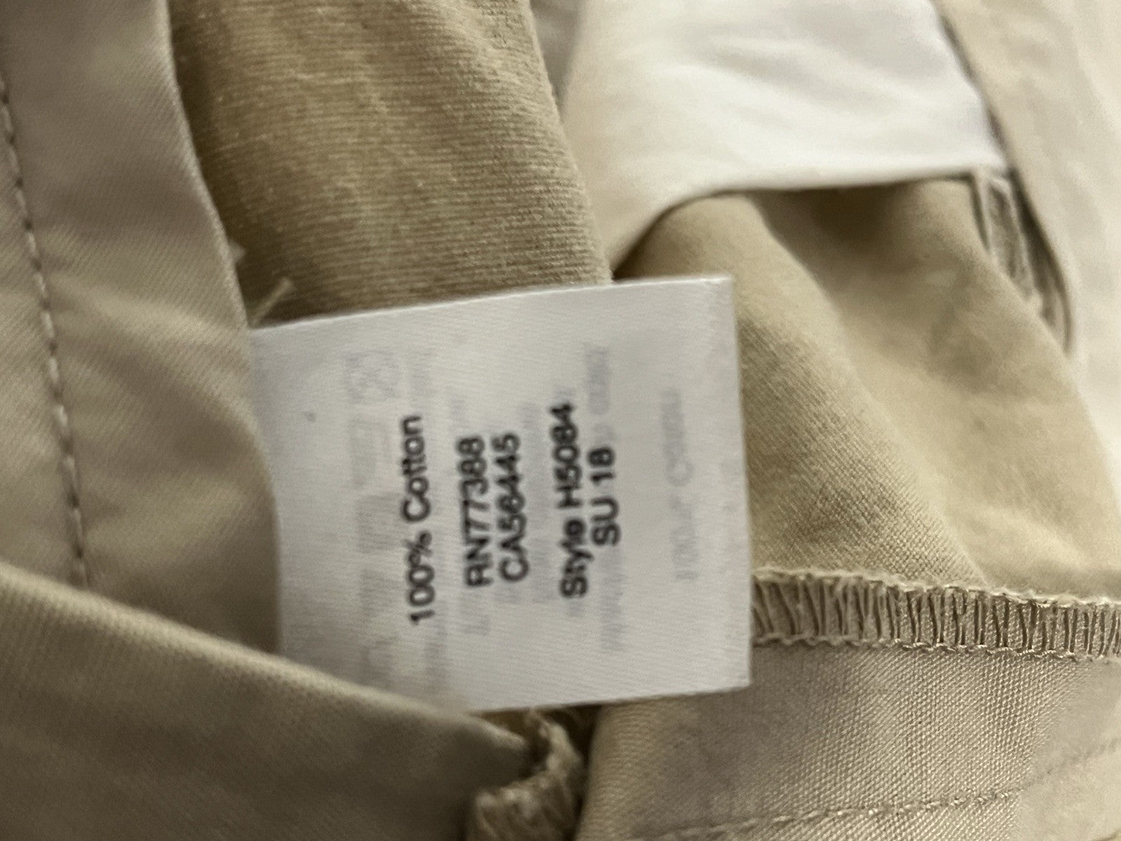 J.Crew men's chino pants Driggs 33/30 Tan Button Zip pull On 