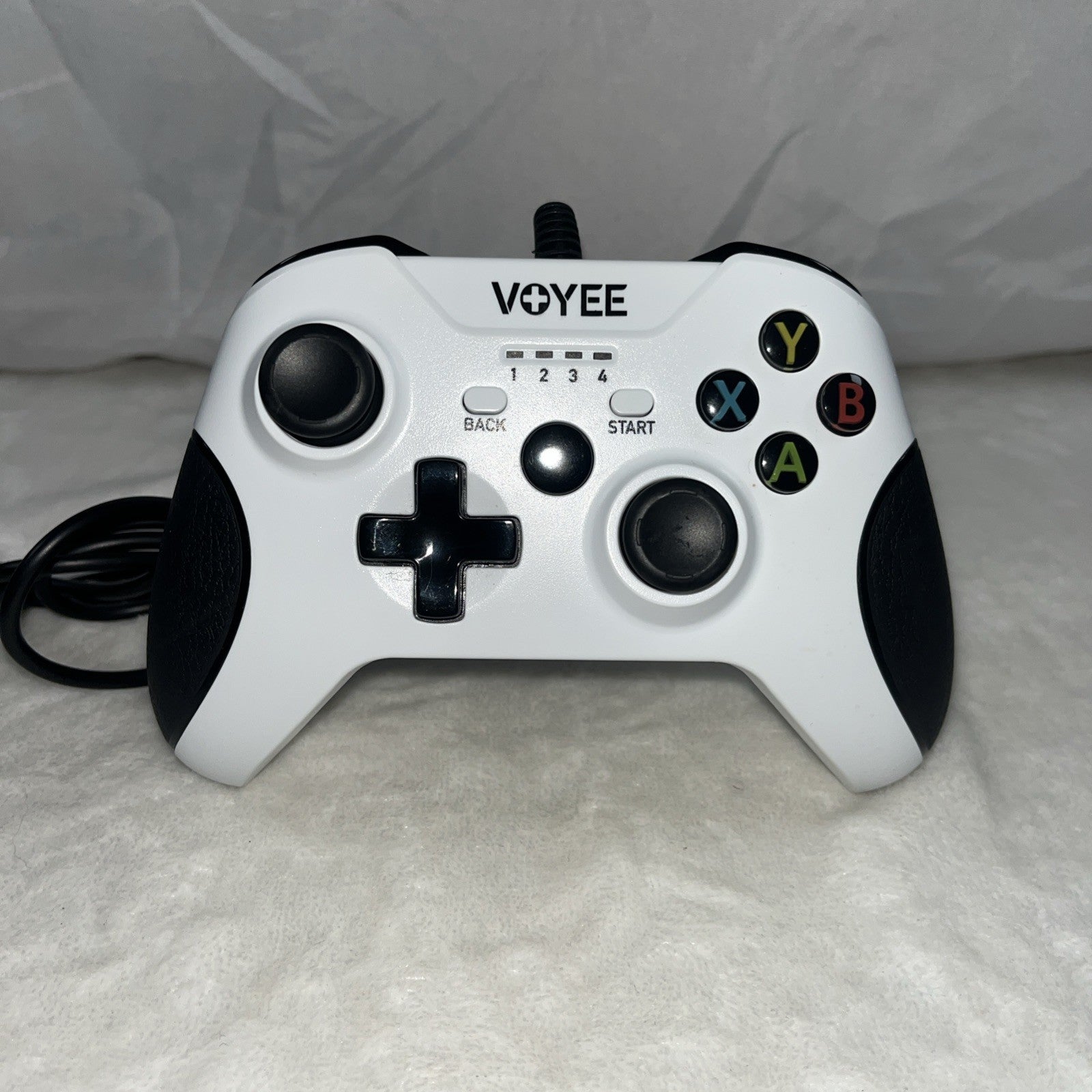 Xbox 360 Voyee Controller White NJ313 4 Channel White Untested