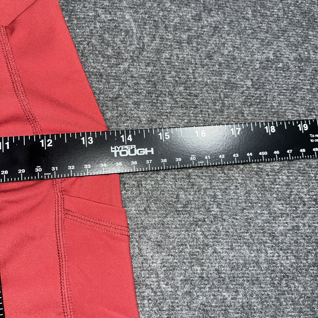 Zyia Active Cropped Burnt orange Cropped Leggings Media pockets Size 6-8