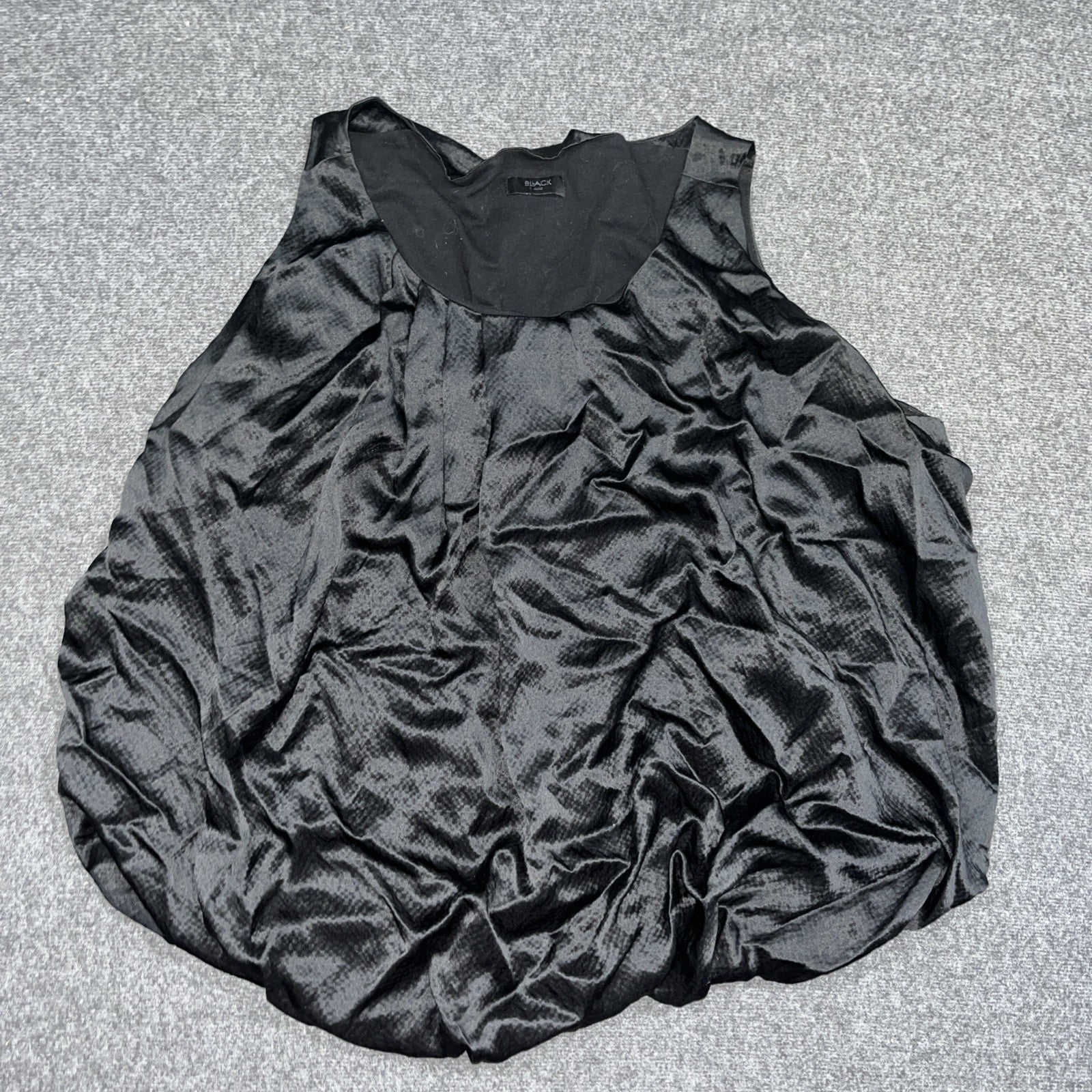 Bllack Noir Womens Tank Top Silk Blend Size Small Loose Fit Scoop Neck Pullover