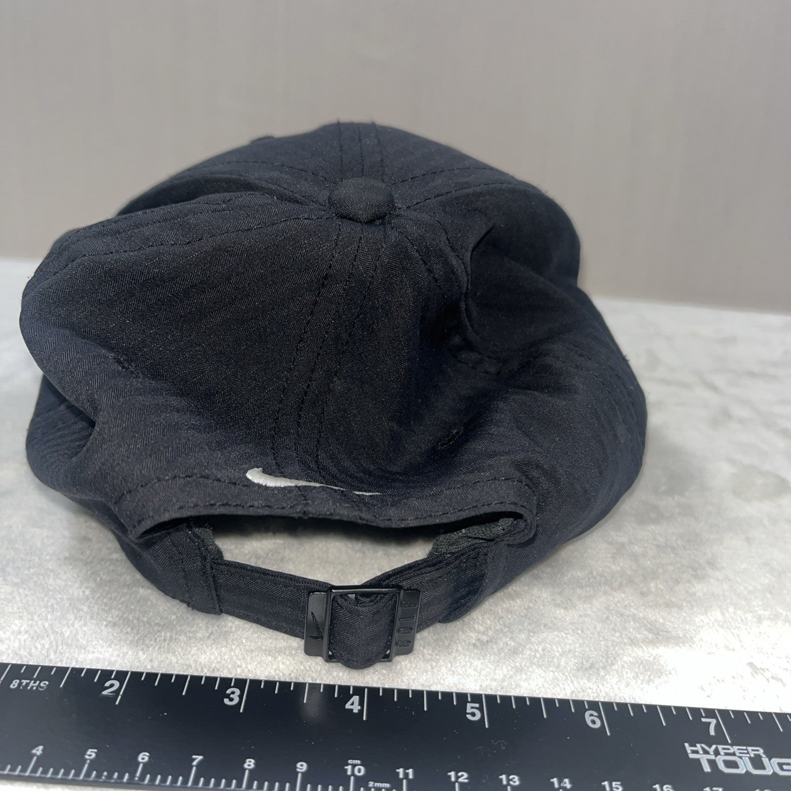 nike golf adjustable strapback hat cap Black Men’s White Check 