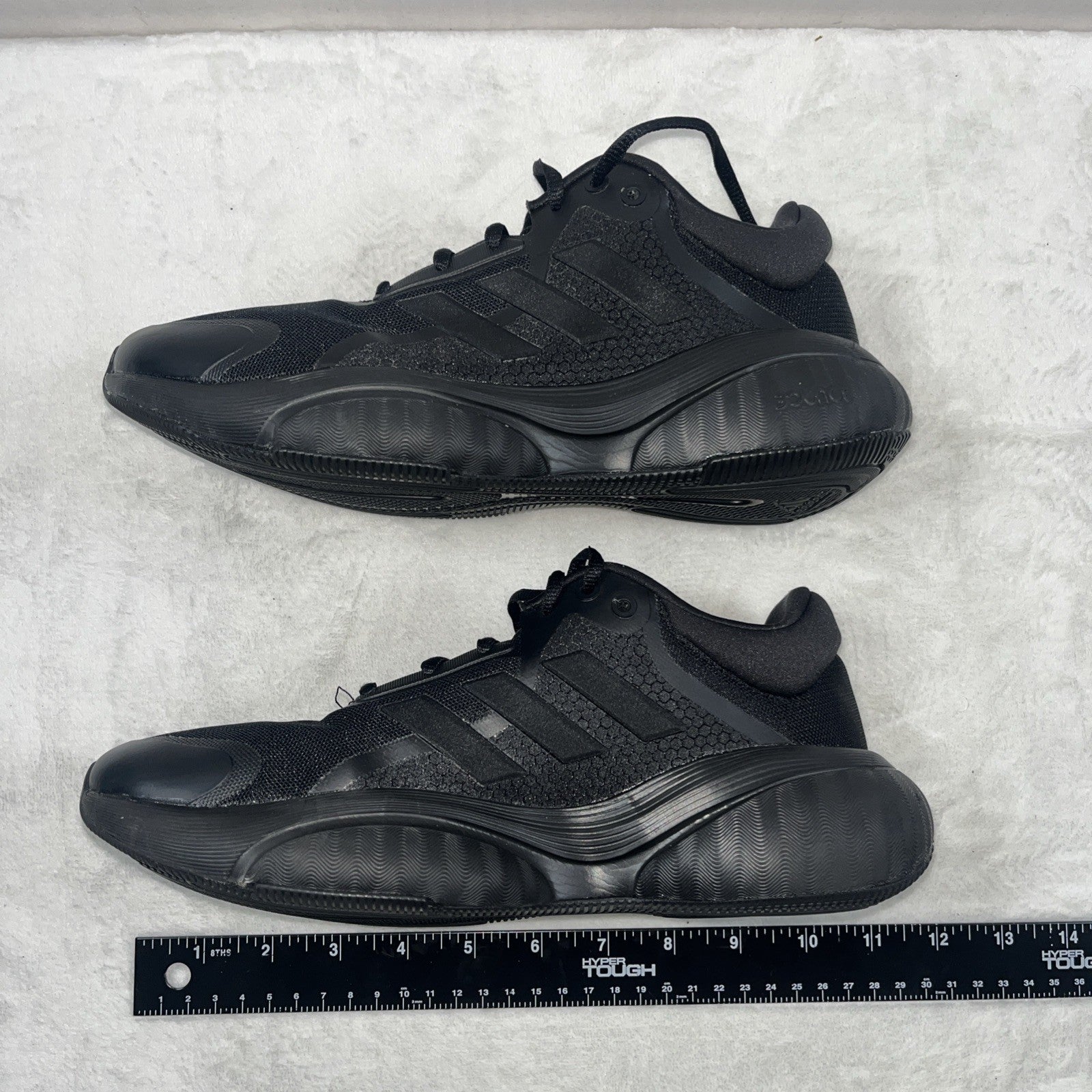 Adidas Bounce Shoes Women Black Athletic Sneakers Size 8 