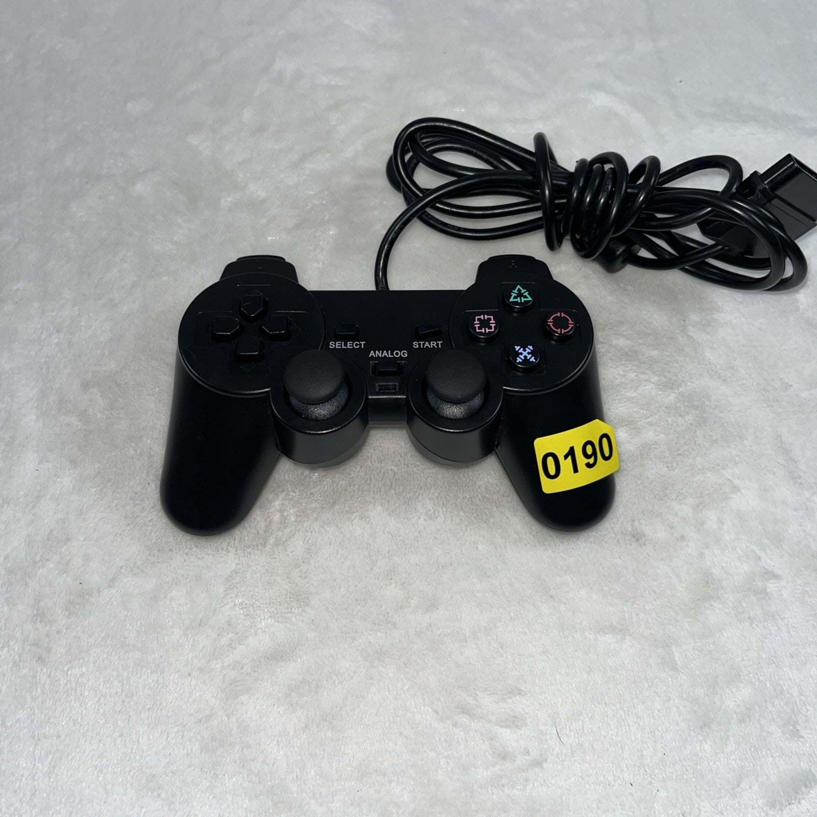 PS2 Controller Compatible with Sony Playstation 2 & Ps1 / Psone, Black Untested