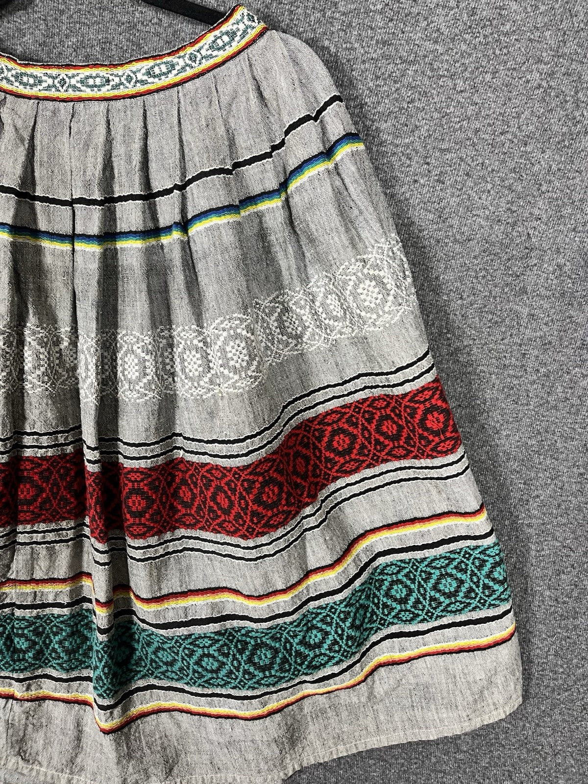 Vintage Seminole Native American Handmade Patchwork Skirt