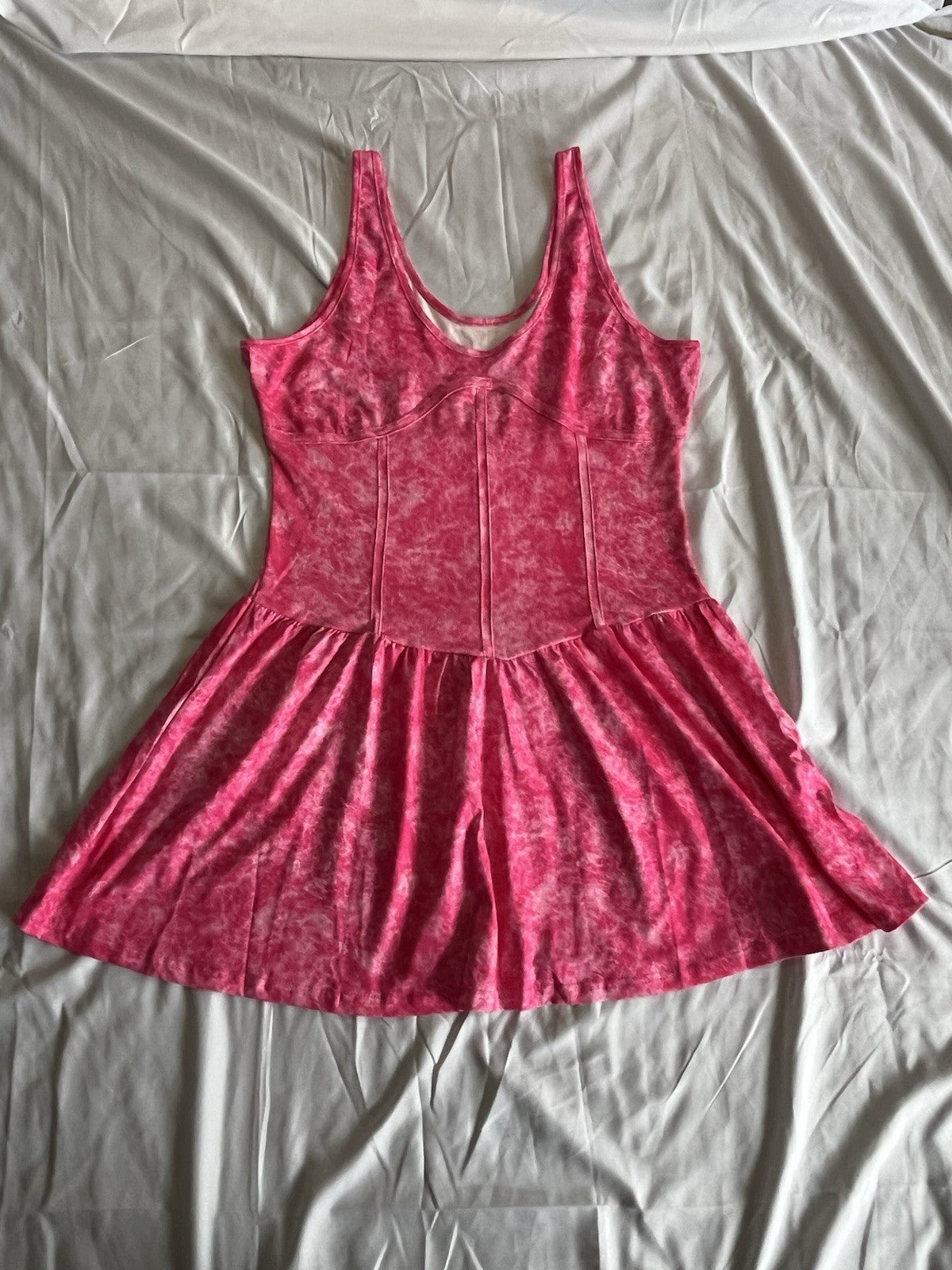 Fashion Nova Addison Washed Mini Dress Women’s Pink Size XL