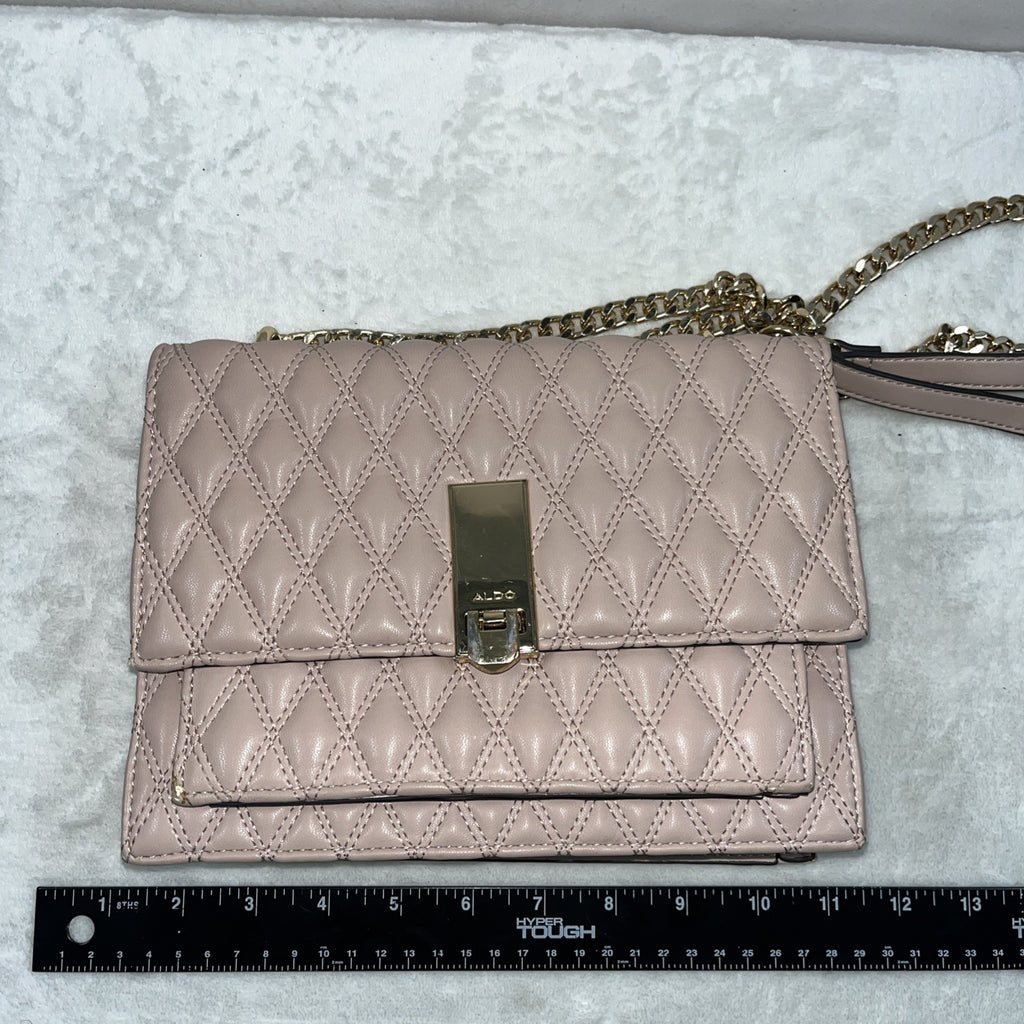 ALDO Niralla Women Quilted Faux Leather Chain Strap Flap Shoulder Crossbody Bag