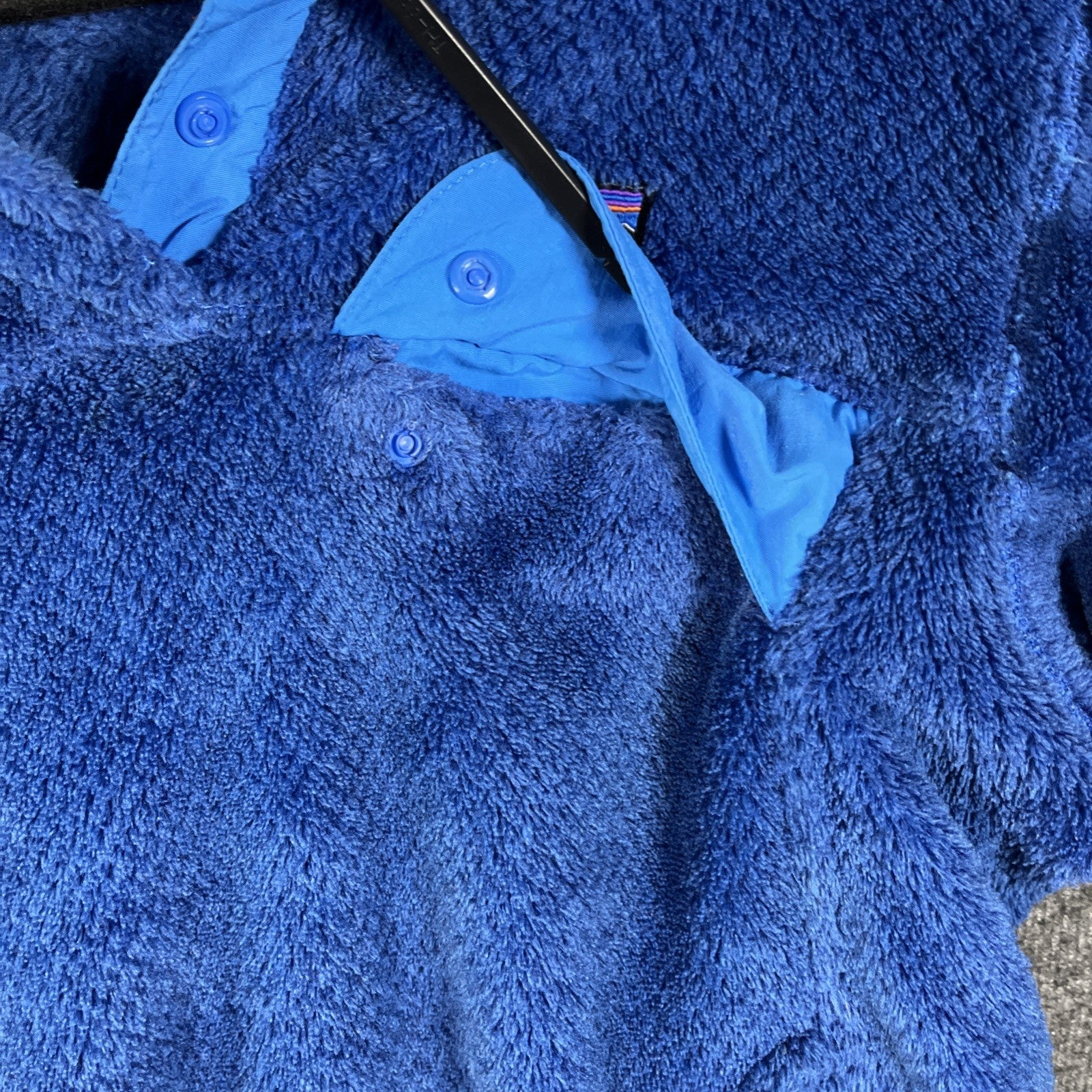Patagonia Jacket Women S Blue Re-Tool Snap T Pullover Sweater Pockets Polartec