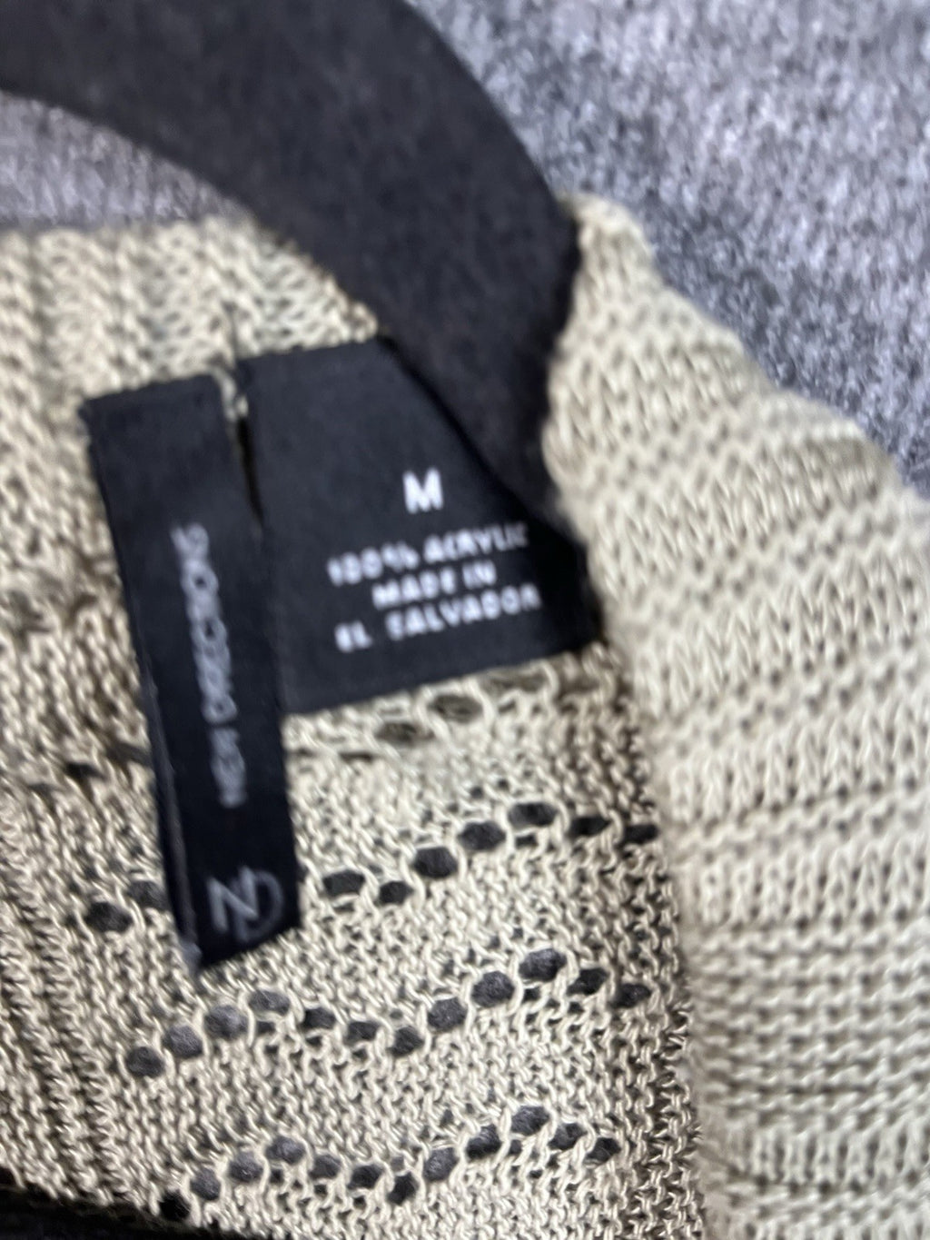 New Directions open-front cardigan sweater vest in beige M Women’s 