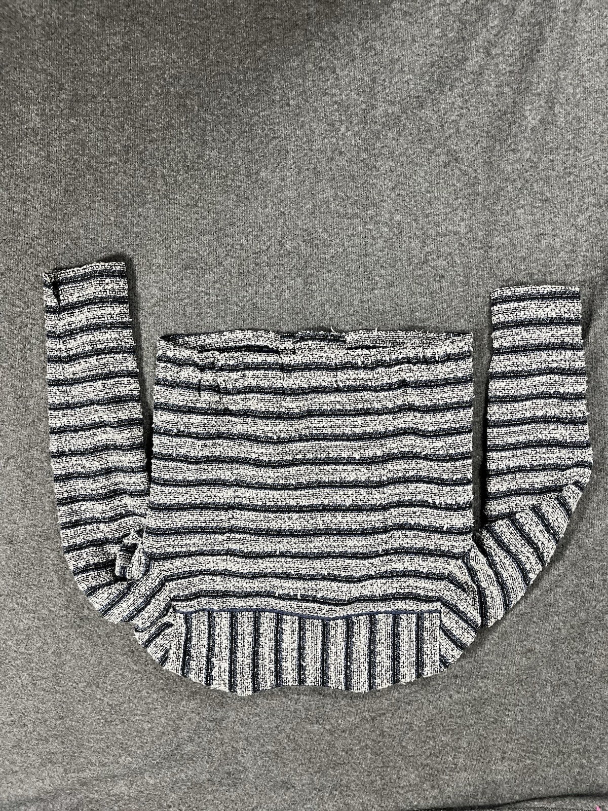 Ann Taylor Loft Blue Two Tone Striped Zip Front Blazer Jacket Collarless Size 2