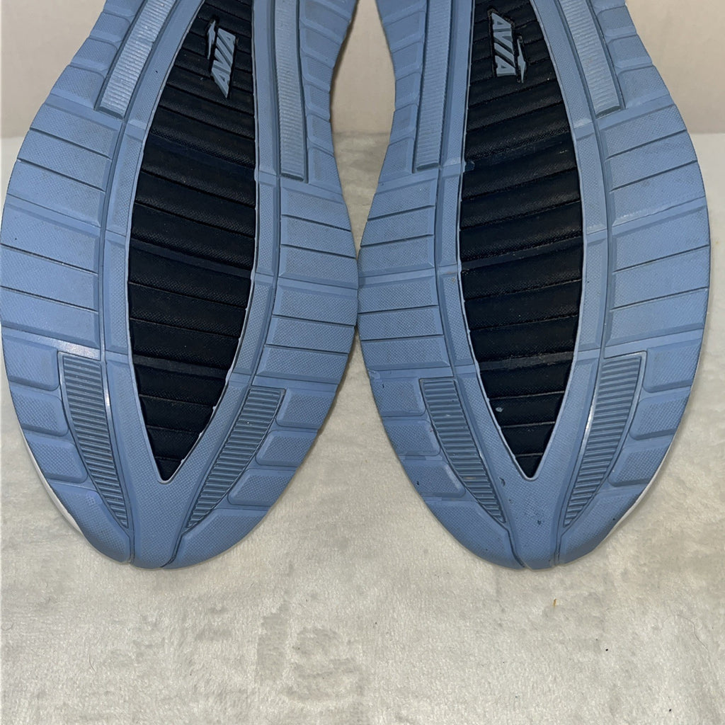 Avia Women’s Athletic Walking And Toning Shoes White Blue Size 8.5 