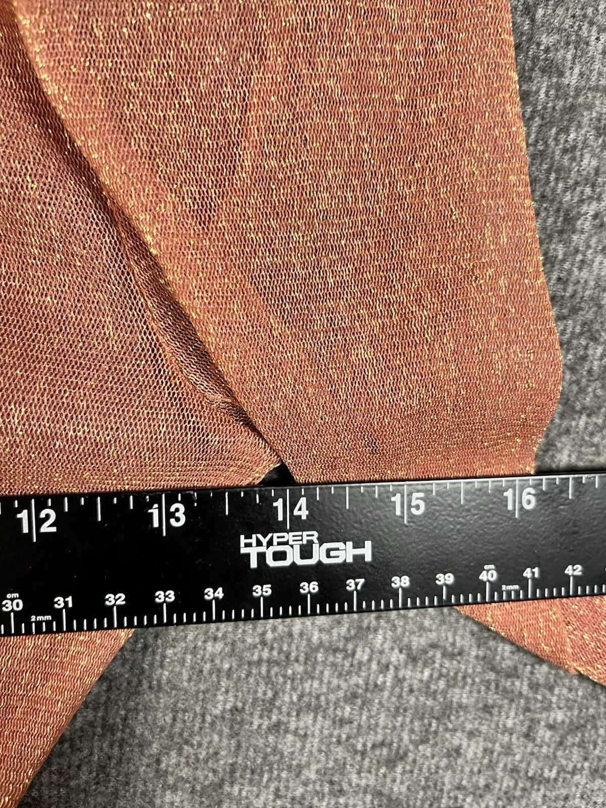 Bozzolo Velvet Glove Bodysuit in peach Mesh Medium Long sleeve 